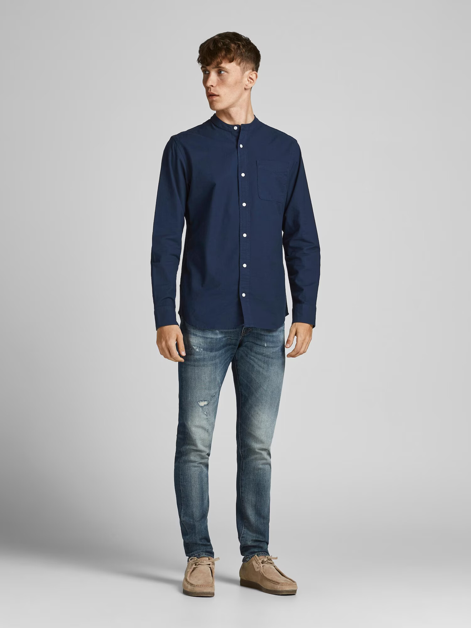 JACK & JONES Košeľa námornícka modrá - Pepit.sk