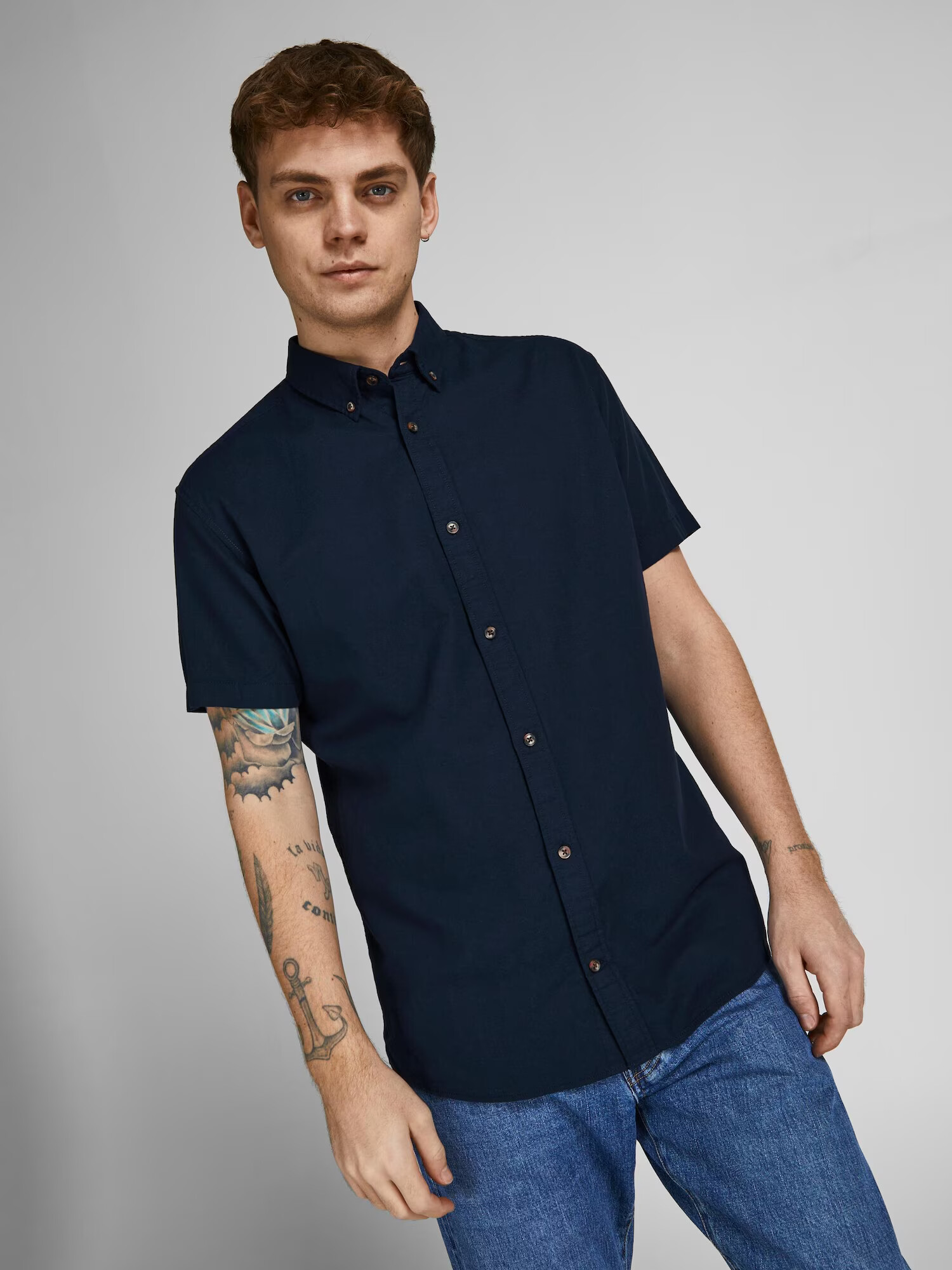 JACK & JONES Košeľa námornícka modrá - Pepit.sk