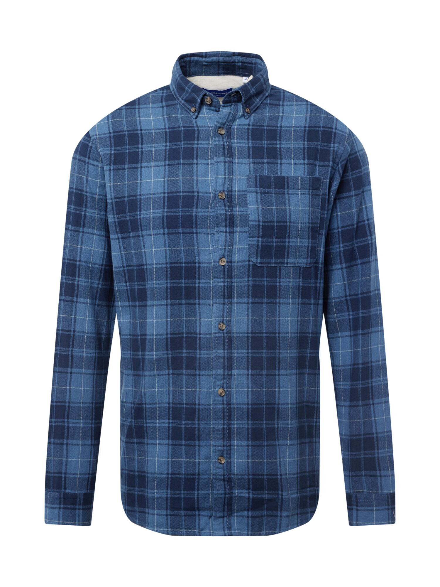 JACK & JONES Košeľa 'OWEN GRINDLE WILLOW' námornícka modrá / dymovo modrá - Pepit.sk