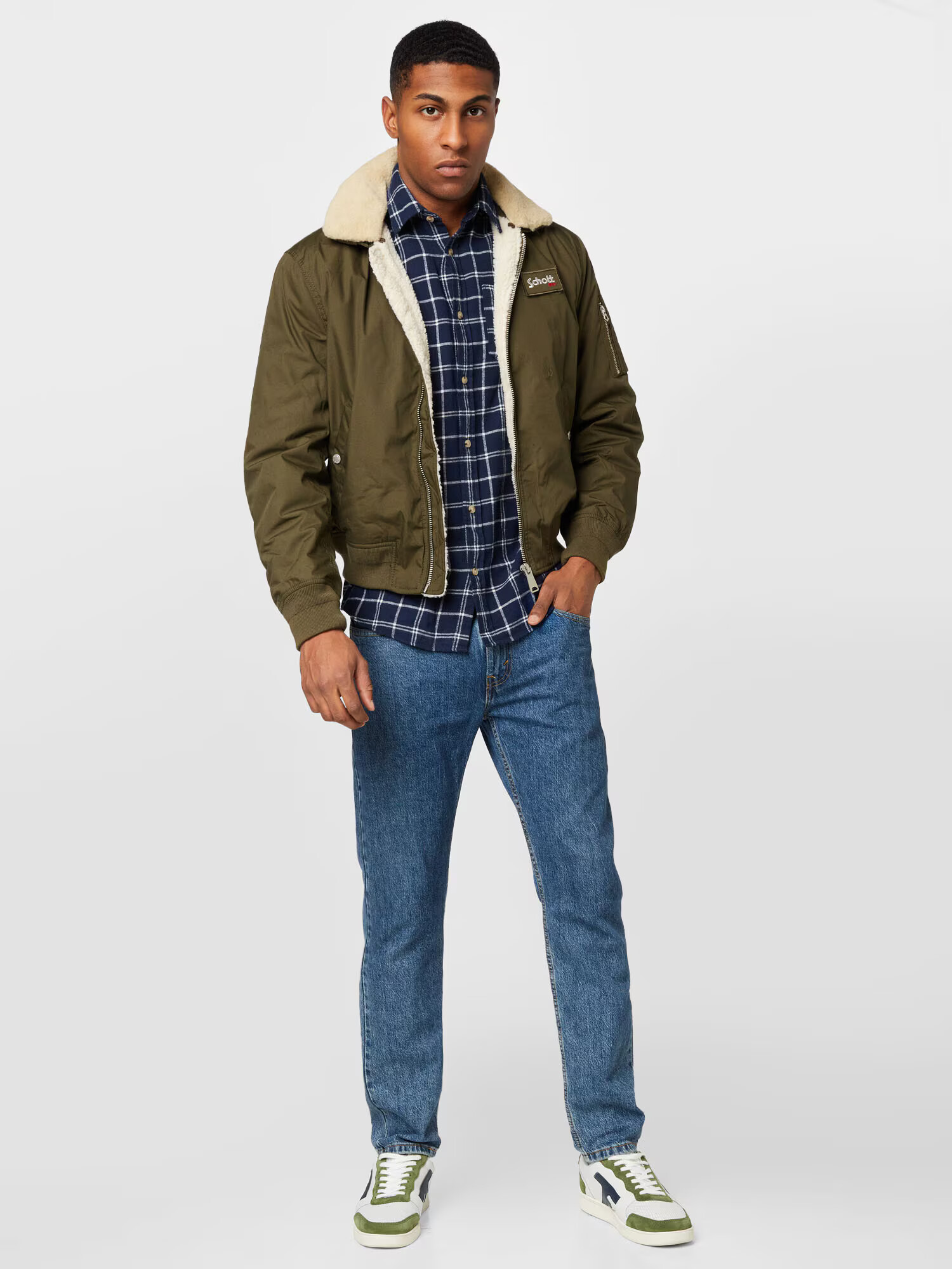 JACK & JONES Košeľa 'OWEN' námornícka modrá / biela - Pepit.sk