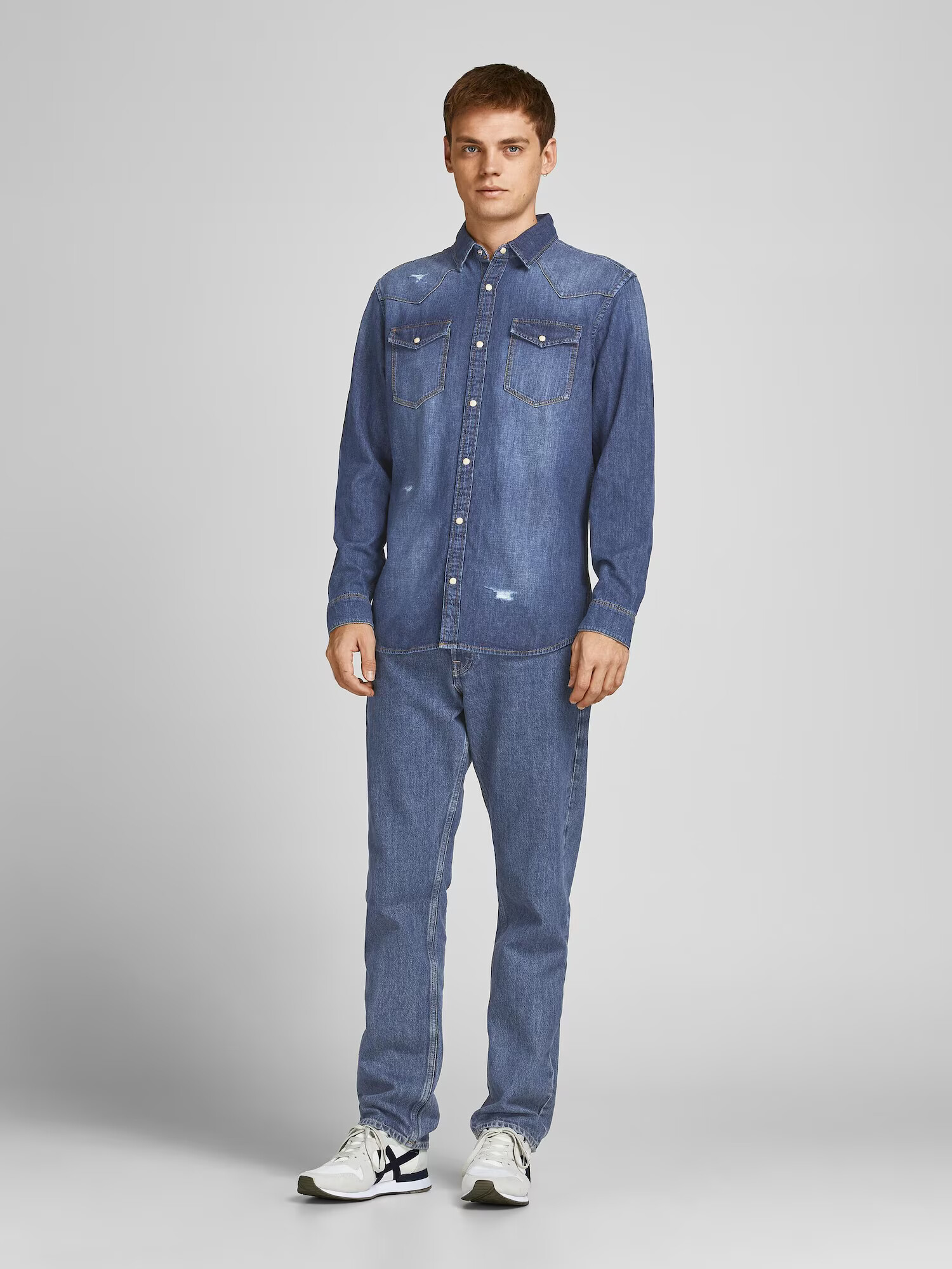 JACK & JONES Košeľa 'SHERIDAN' modrá denim - Pepit.sk