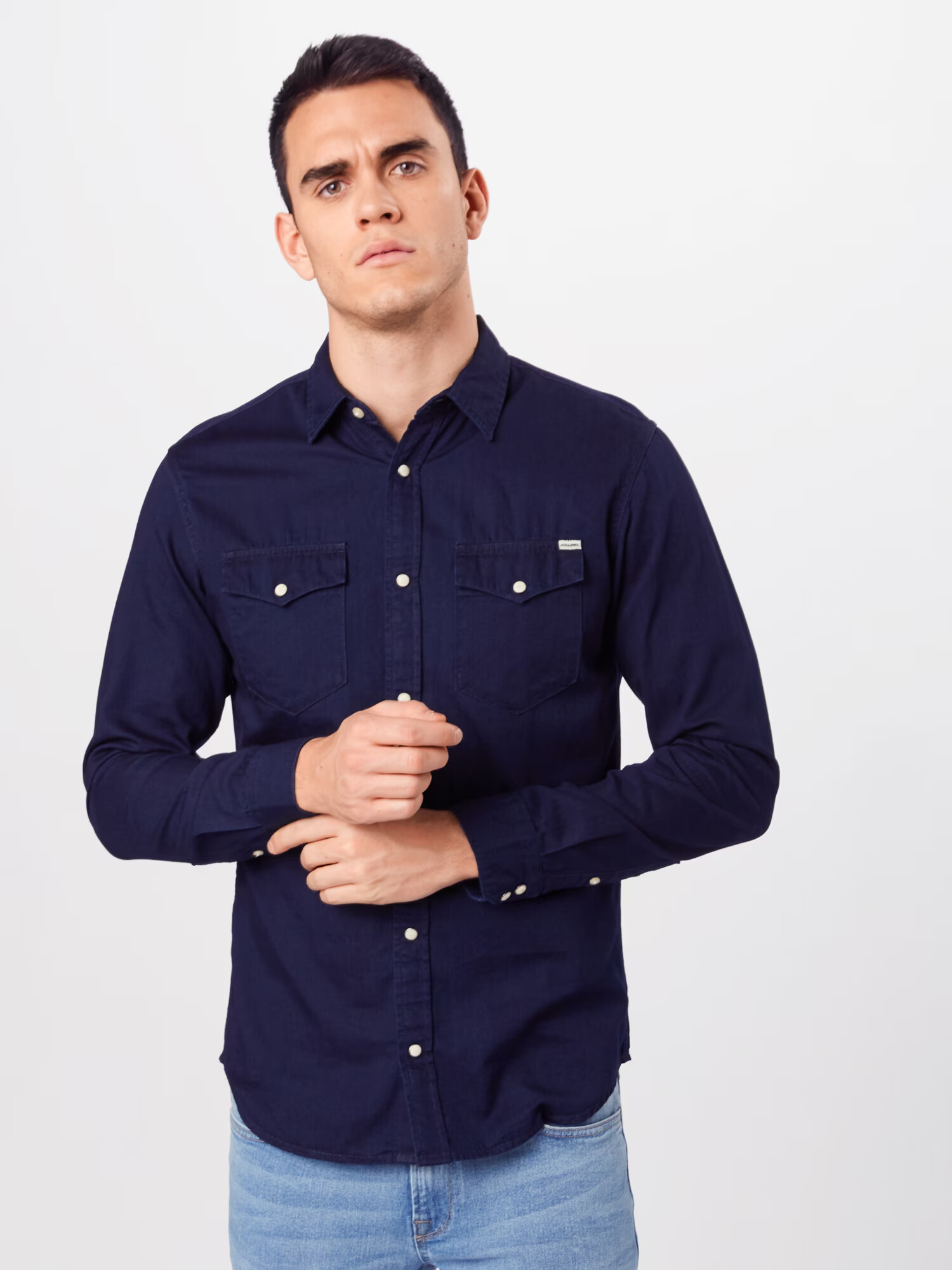 JACK & JONES Košeľa 'Sheridan' tmavomodrá - Pepit.sk