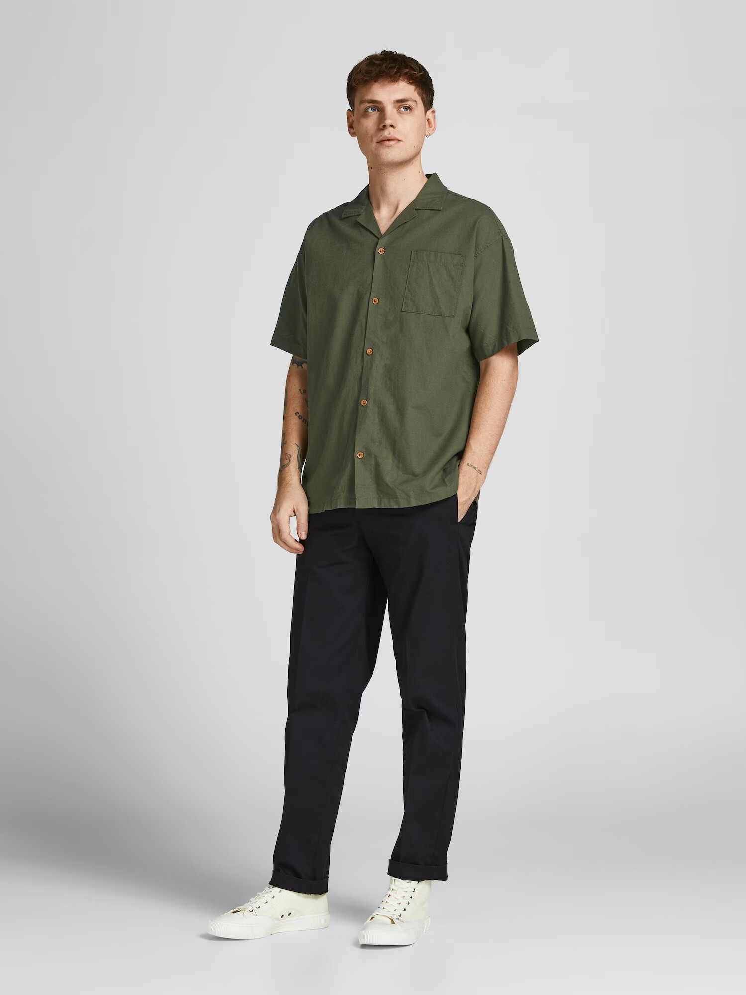 JACK & JONES Košeľa 'Summer' tmavozelená - Pepit.sk