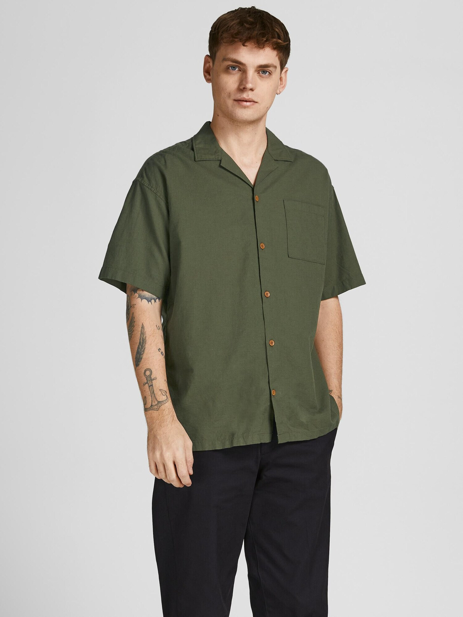 JACK & JONES Košeľa 'Summer' tmavozelená - Pepit.sk