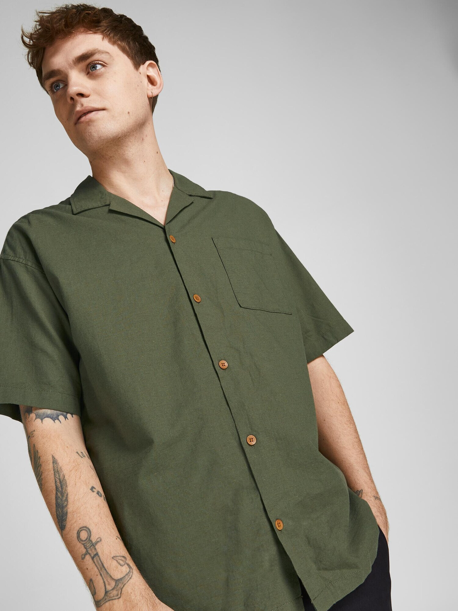 JACK & JONES Košeľa 'Summer' tmavozelená - Pepit.sk