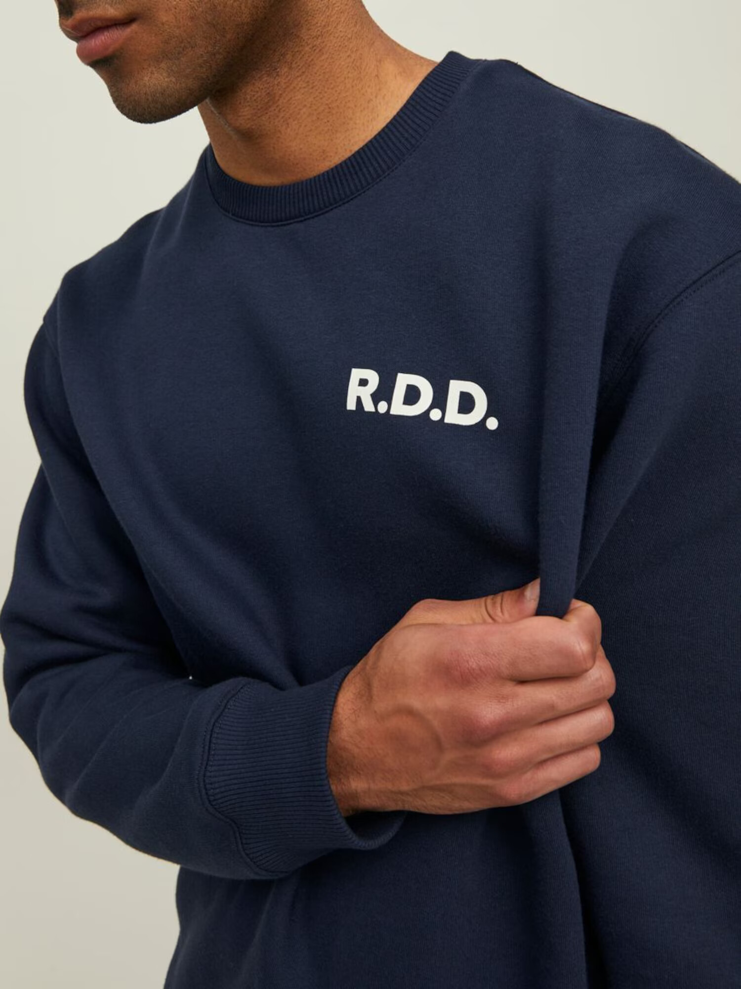 R.D.D. ROYAL DENIM DIVISION Mikina 'Carl' tmavomodrá / biela - Pepit.sk