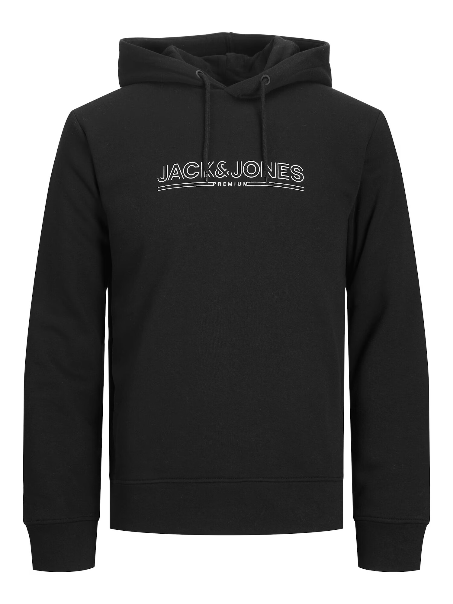 JACK & JONES Mikina čierna / biela - Pepit.sk