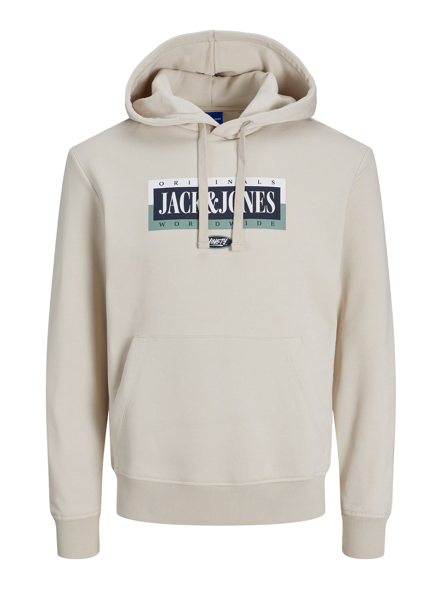 JACK & JONES Mikina 'COBIN' béžová / petrolejová / čierna / biela - Pepit.sk