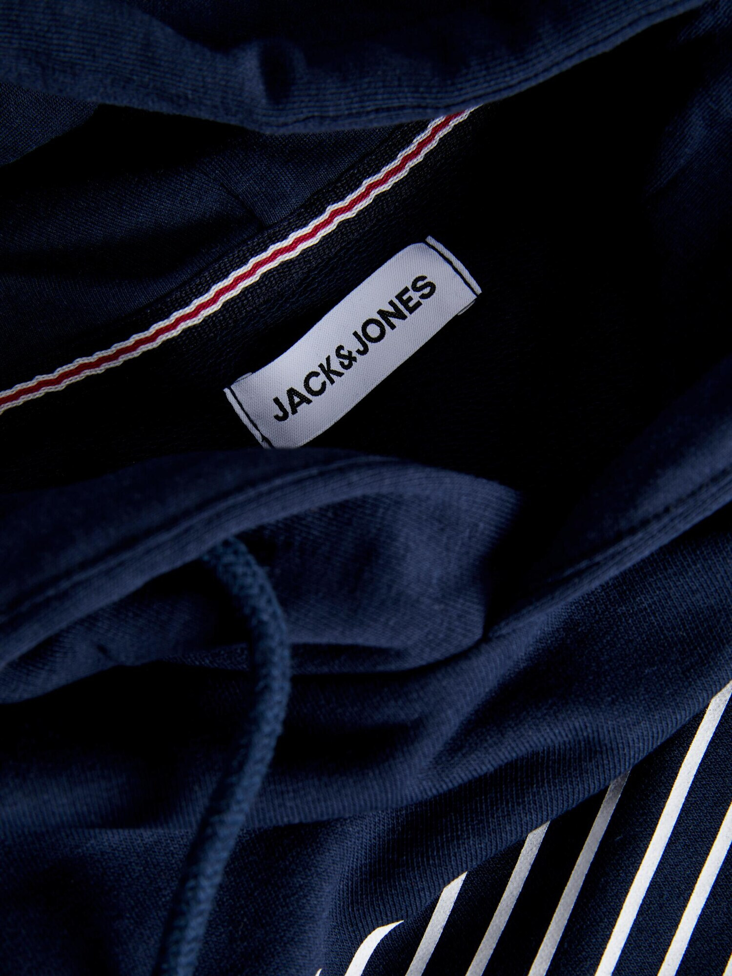 JACK & JONES Mikina 'CYRUS' námornícka modrá / vínovo červená / biela - Pepit.sk