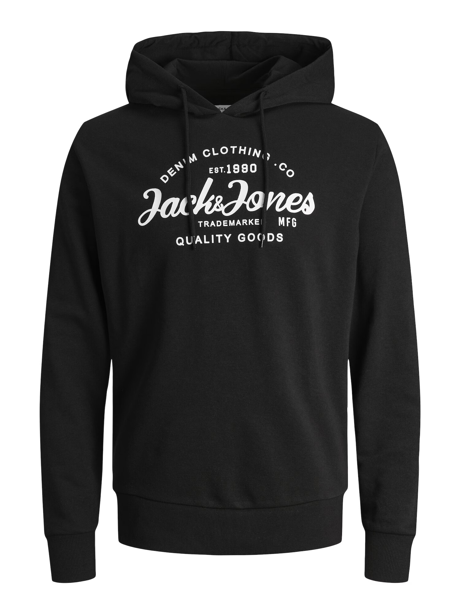 JACK & JONES Mikina 'FOREST' čierna / biela - Pepit.sk