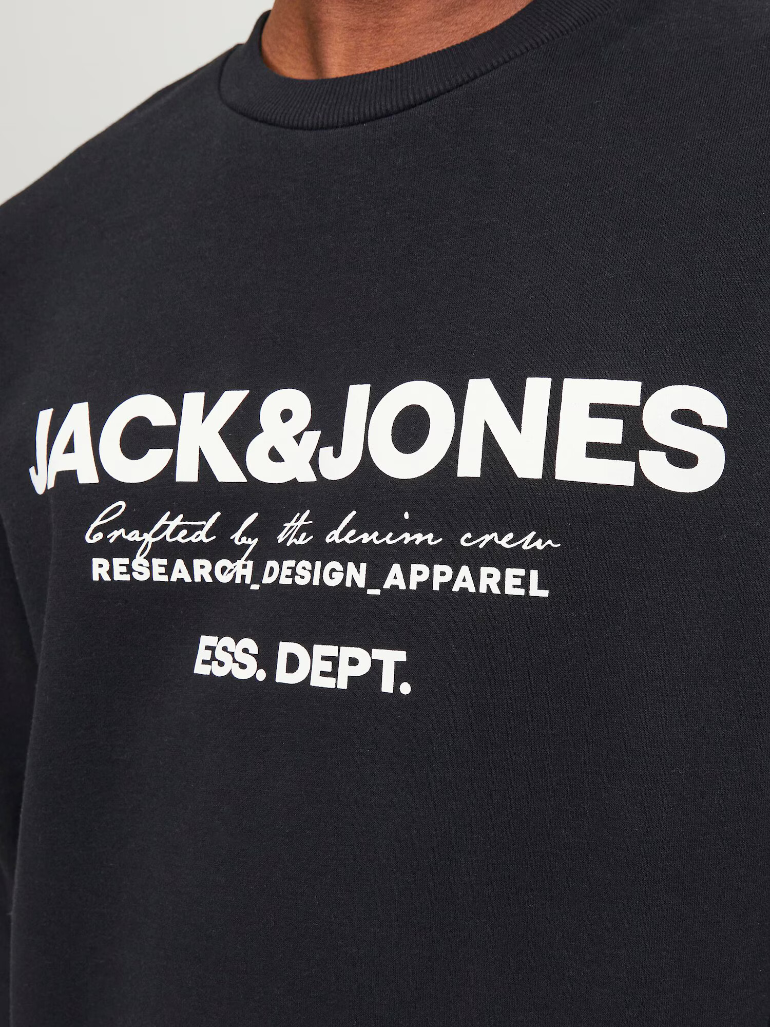 JACK & JONES Mikina 'GALE' čierna / biela - Pepit.sk