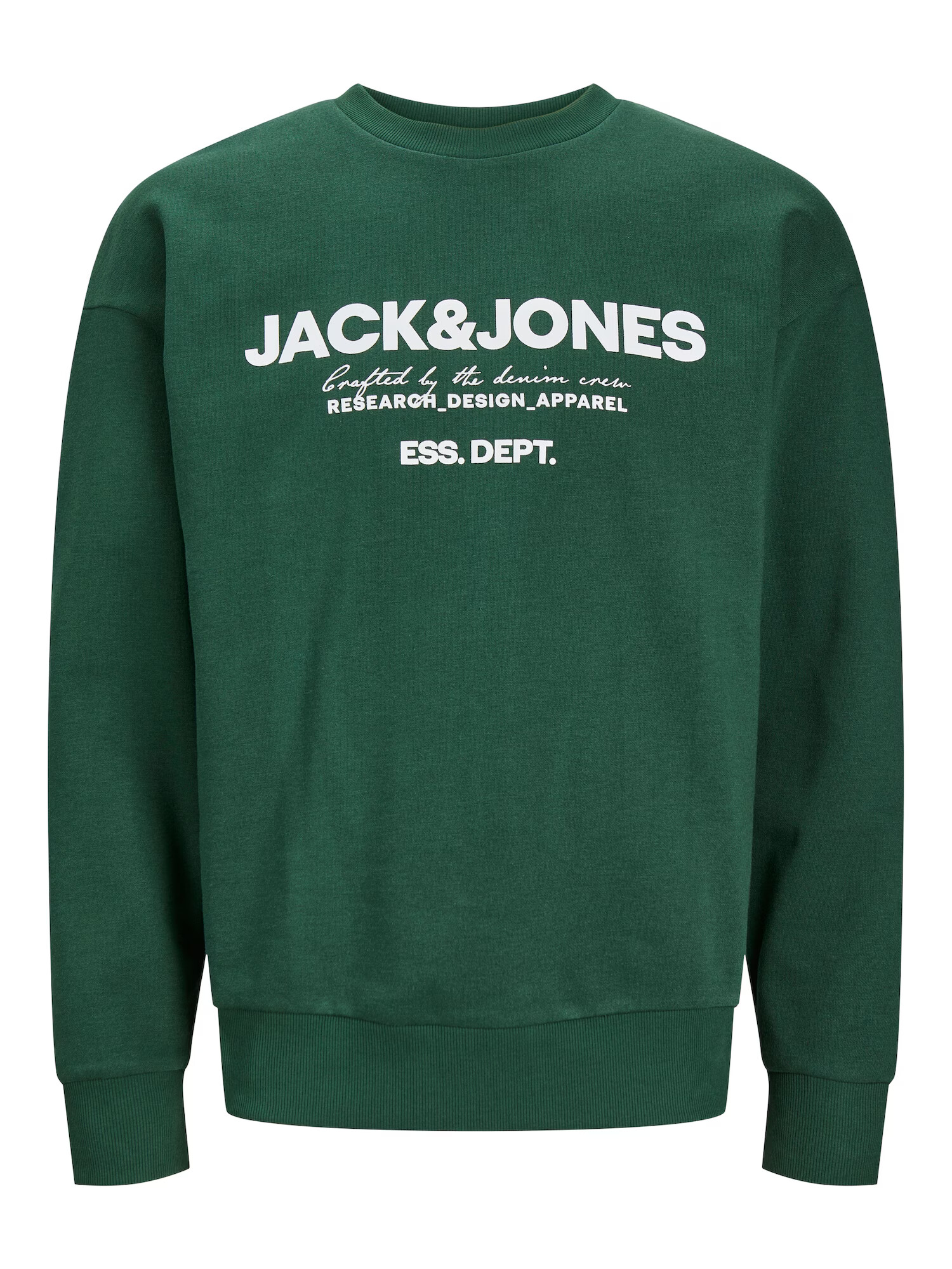 JACK & JONES Mikina 'Gale' tmavozelená / biela melírovaná - Pepit.sk