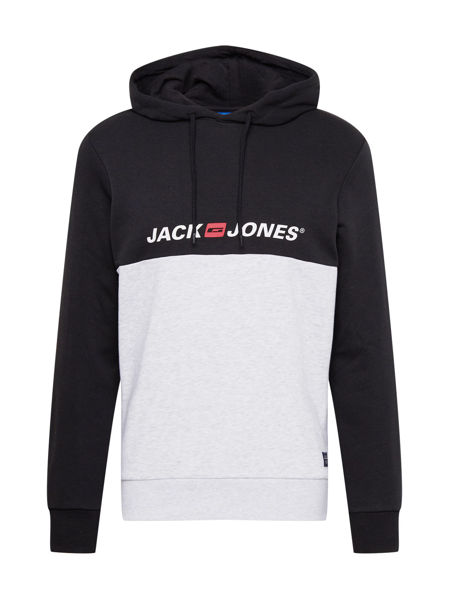 JACK & JONES Mikina sivá melírovaná / červená / čierna - Pepit.sk