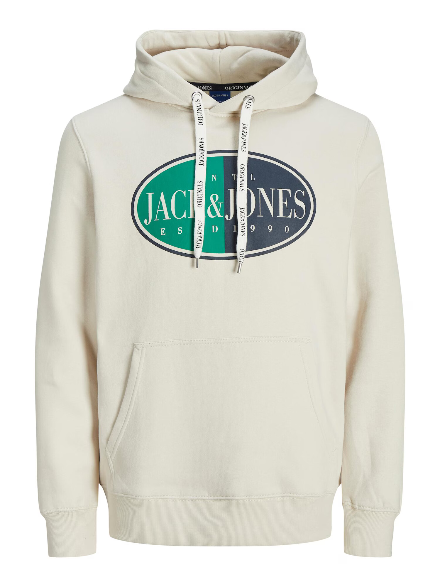 JACK & JONES Mikina tmavomodrá / nefritová / čierna / prírodná biela - Pepit.sk