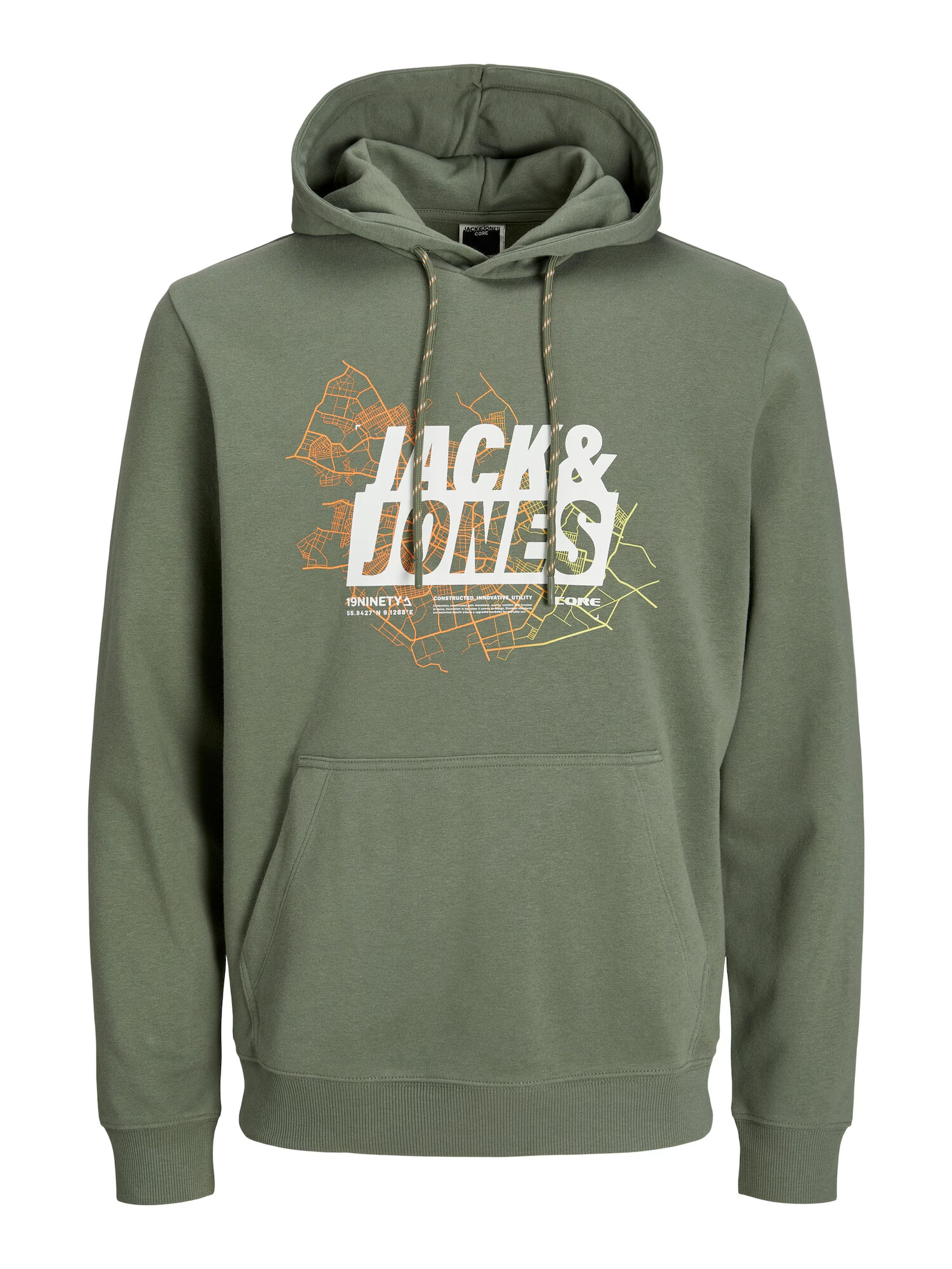 JACK & JONES Mikina žltá / zelená / oranžová / biela - Pepit.sk