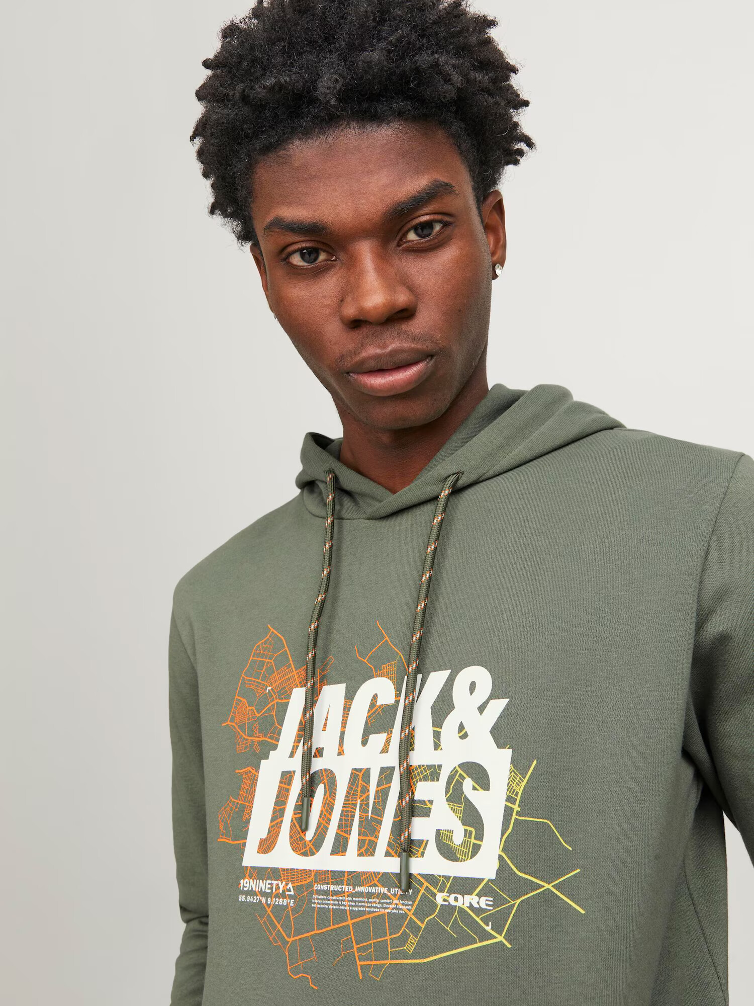 JACK & JONES Mikina žltá / zelená / oranžová / biela - Pepit.sk