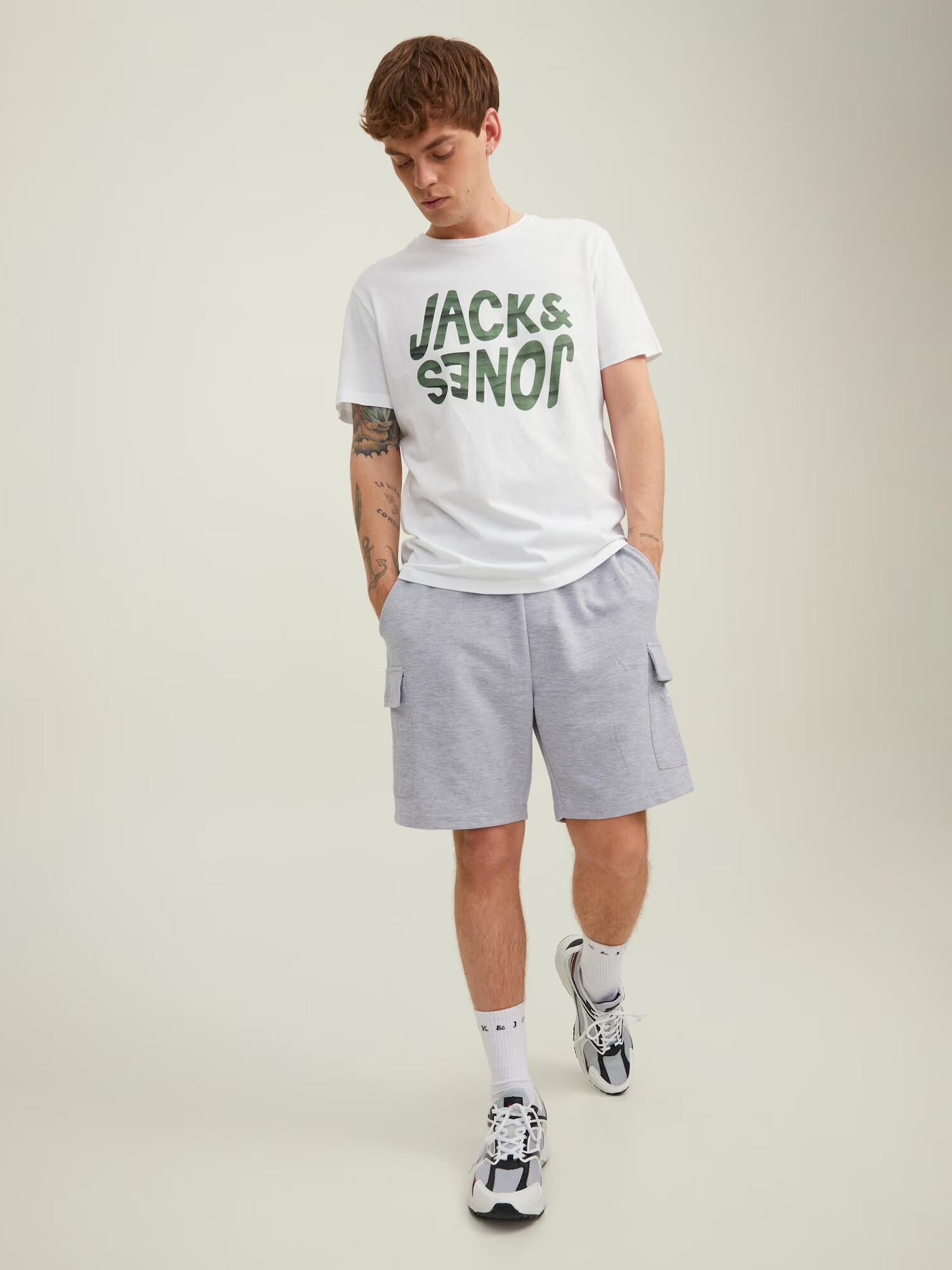 JACK & JONES Kapsáče 'Air' sivá melírovaná - Pepit.sk