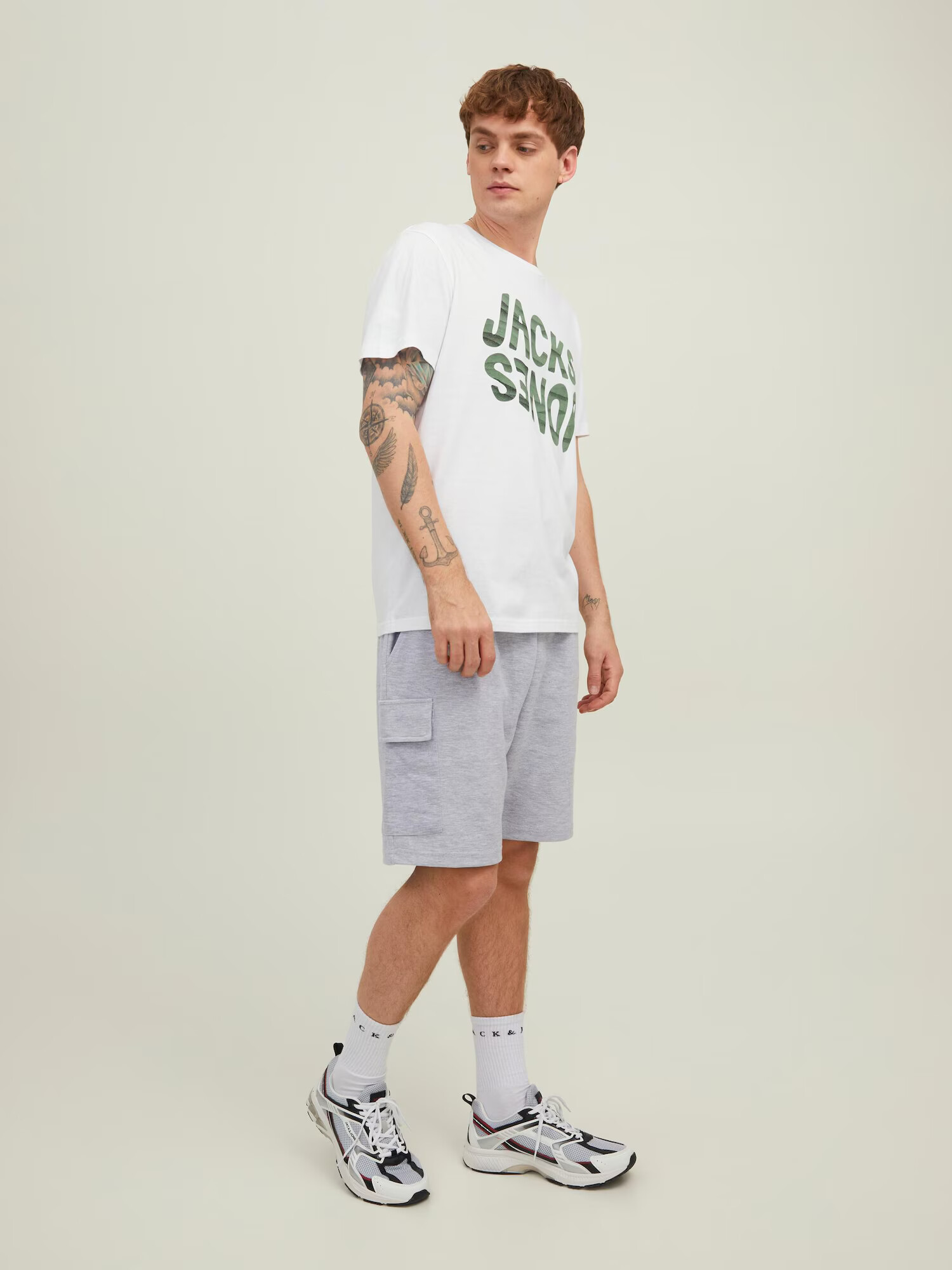 JACK & JONES Kapsáče 'Air' sivá melírovaná - Pepit.sk