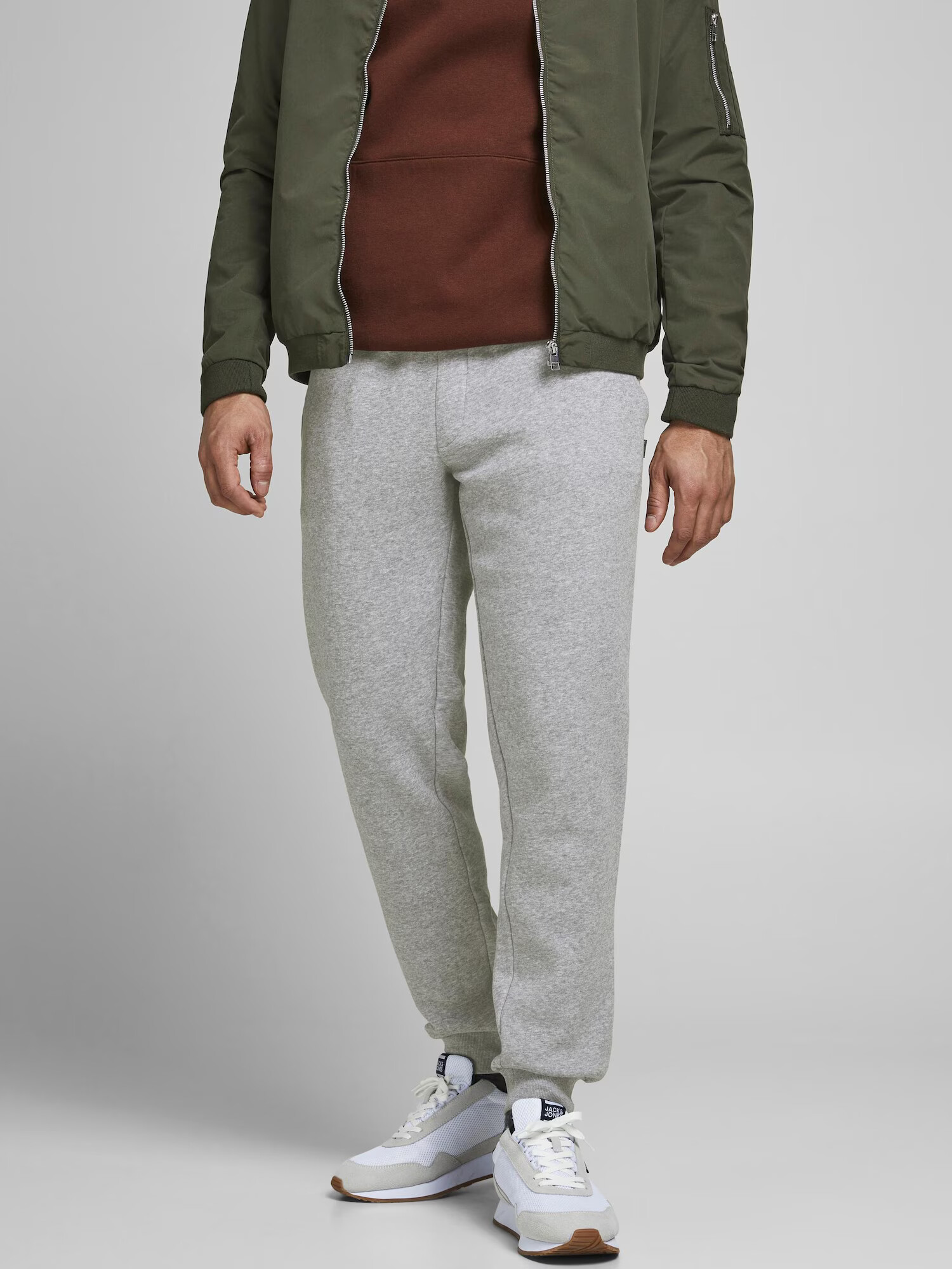 JACK & JONES Nohavice 'Gordon Bradley' sivá - Pepit.sk