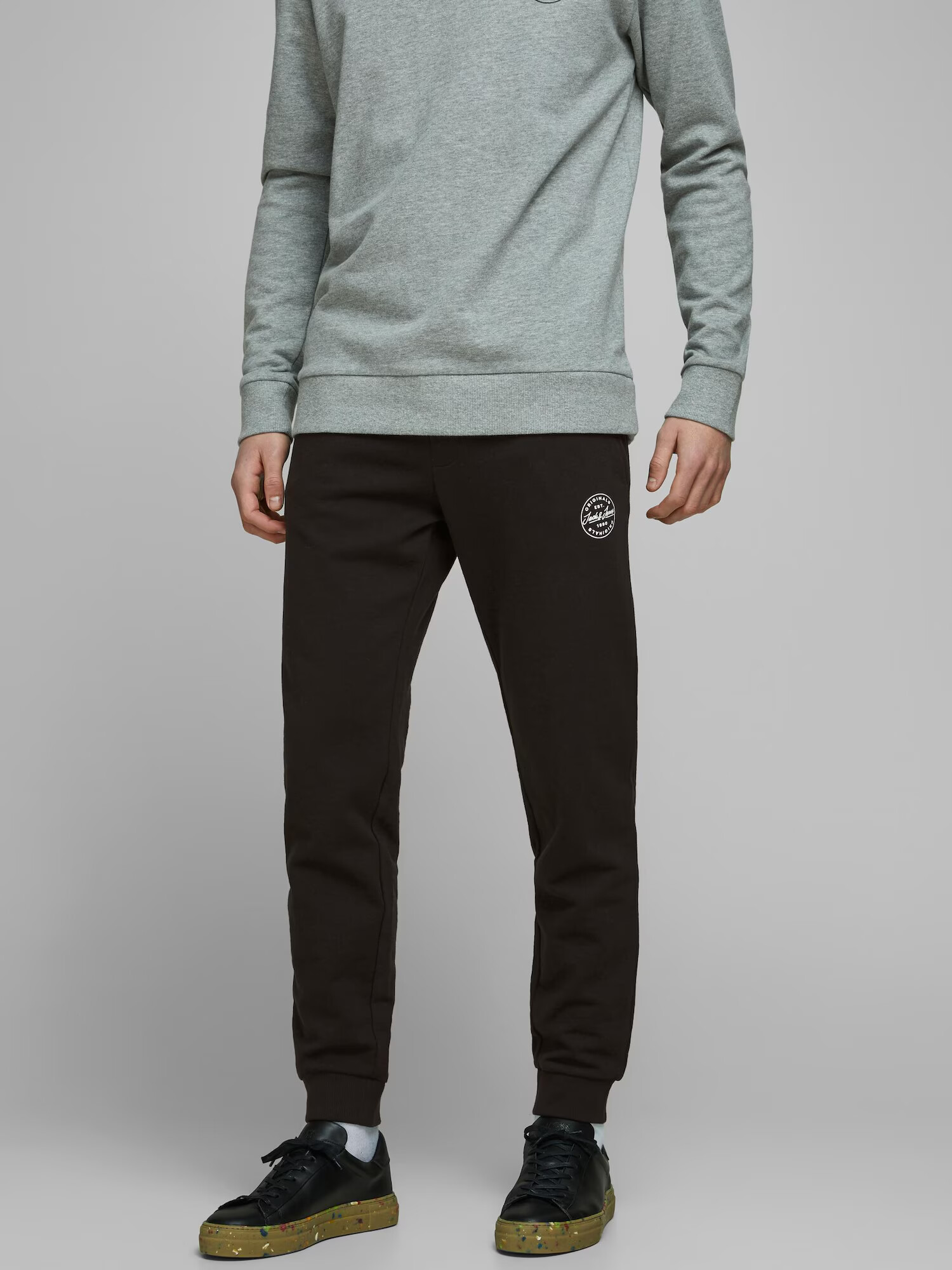 JACK & JONES Nohavice 'Gordon' námornícka modrá / čierna - Pepit.sk