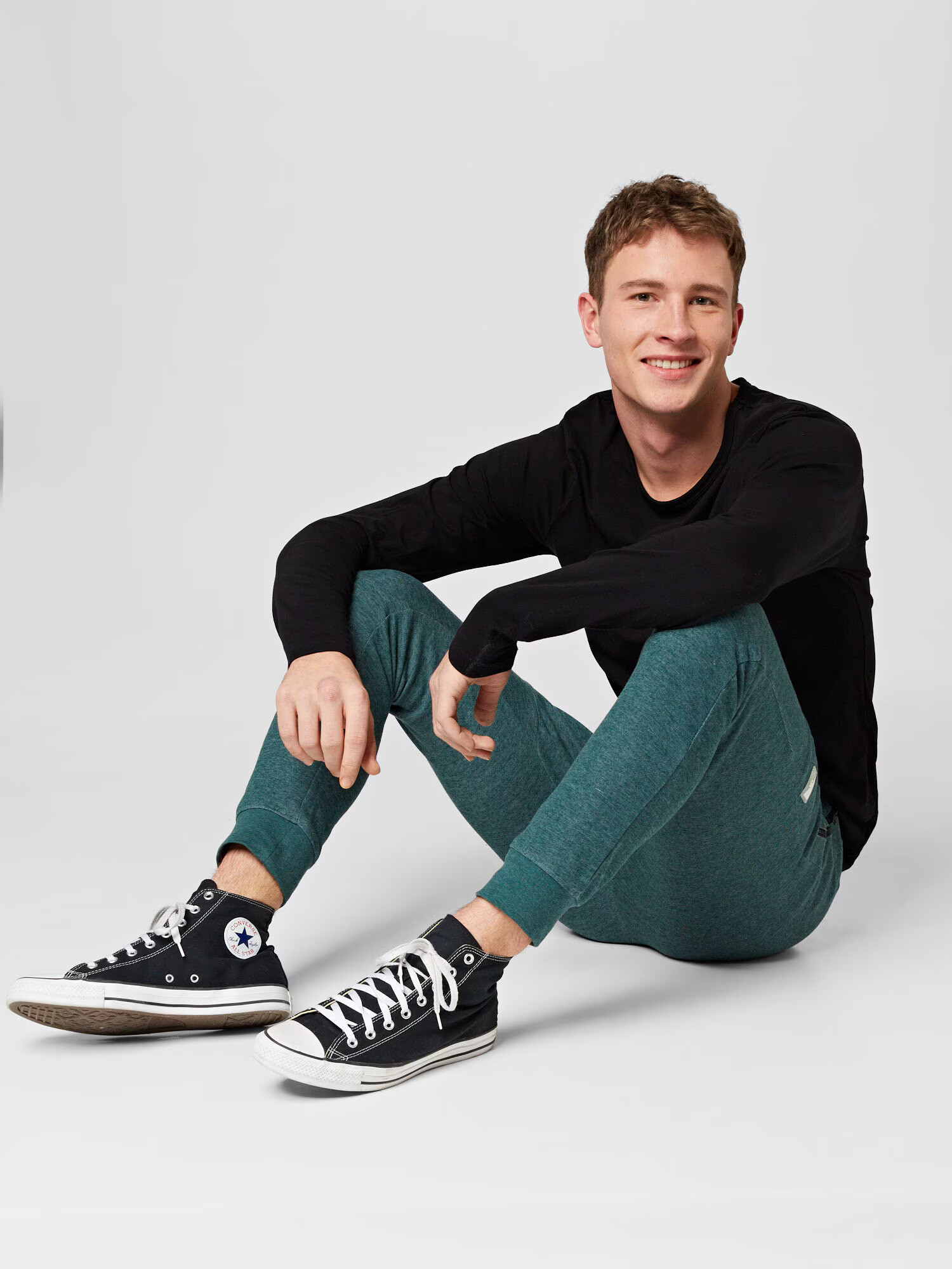 JACK & JONES Nohavice 'Will' zelená melírovaná - Pepit.sk