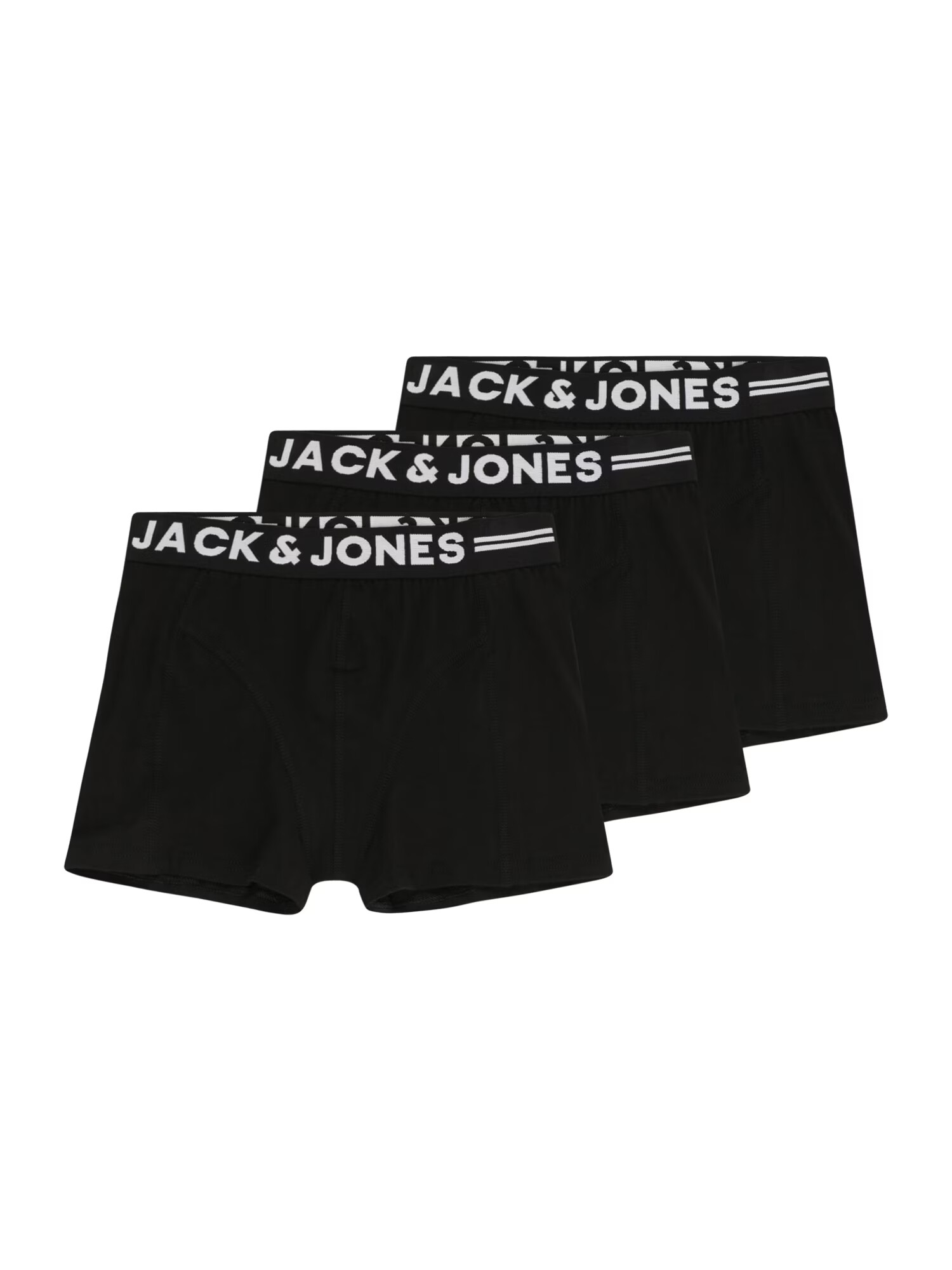 JACK & JONES Nohavičky 'SENSE' čierna / biela - Pepit.sk