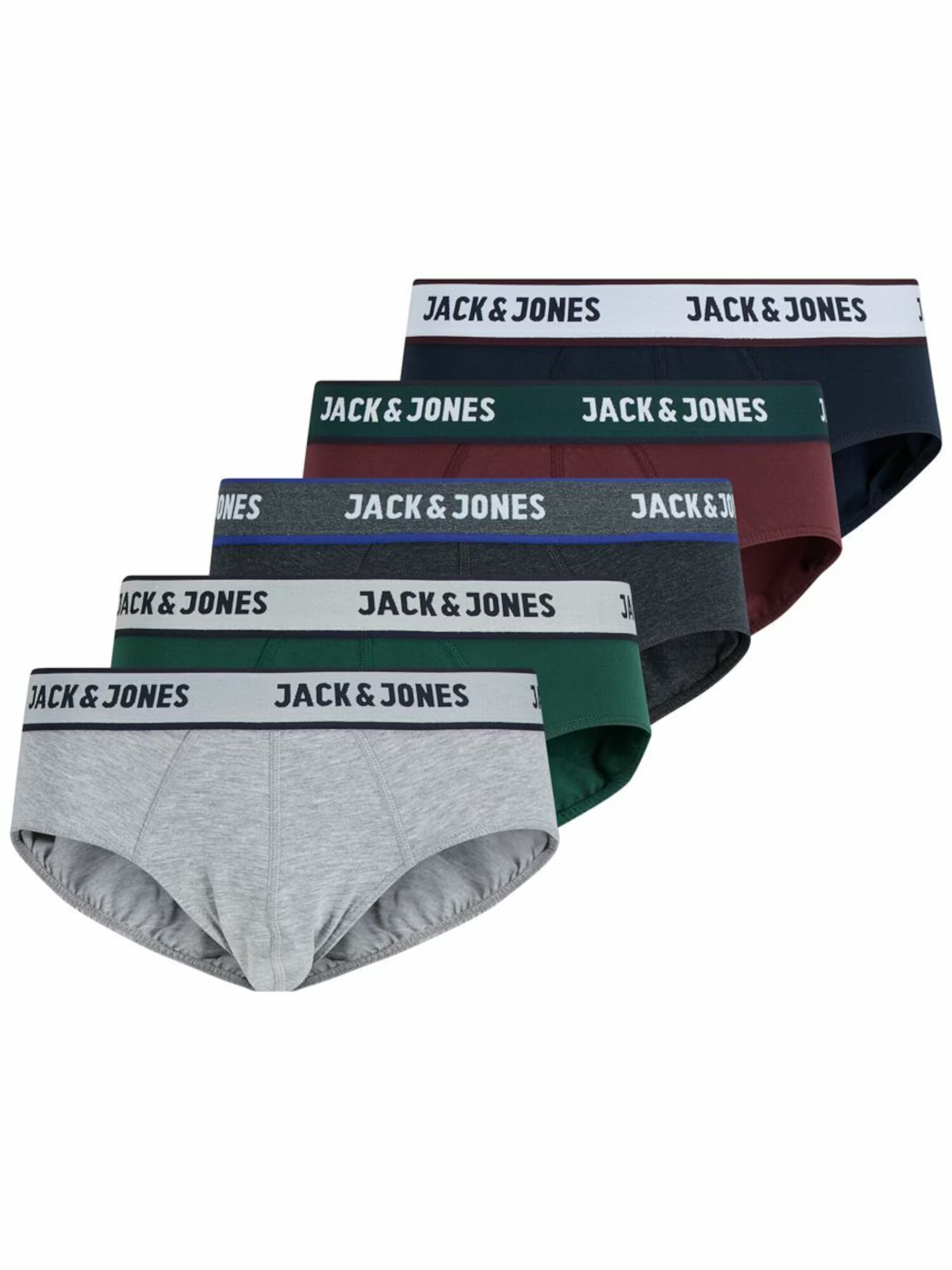 JACK & JONES Nohavičky sivá / tmavosivá / zelená / červená / čierna - Pepit.sk