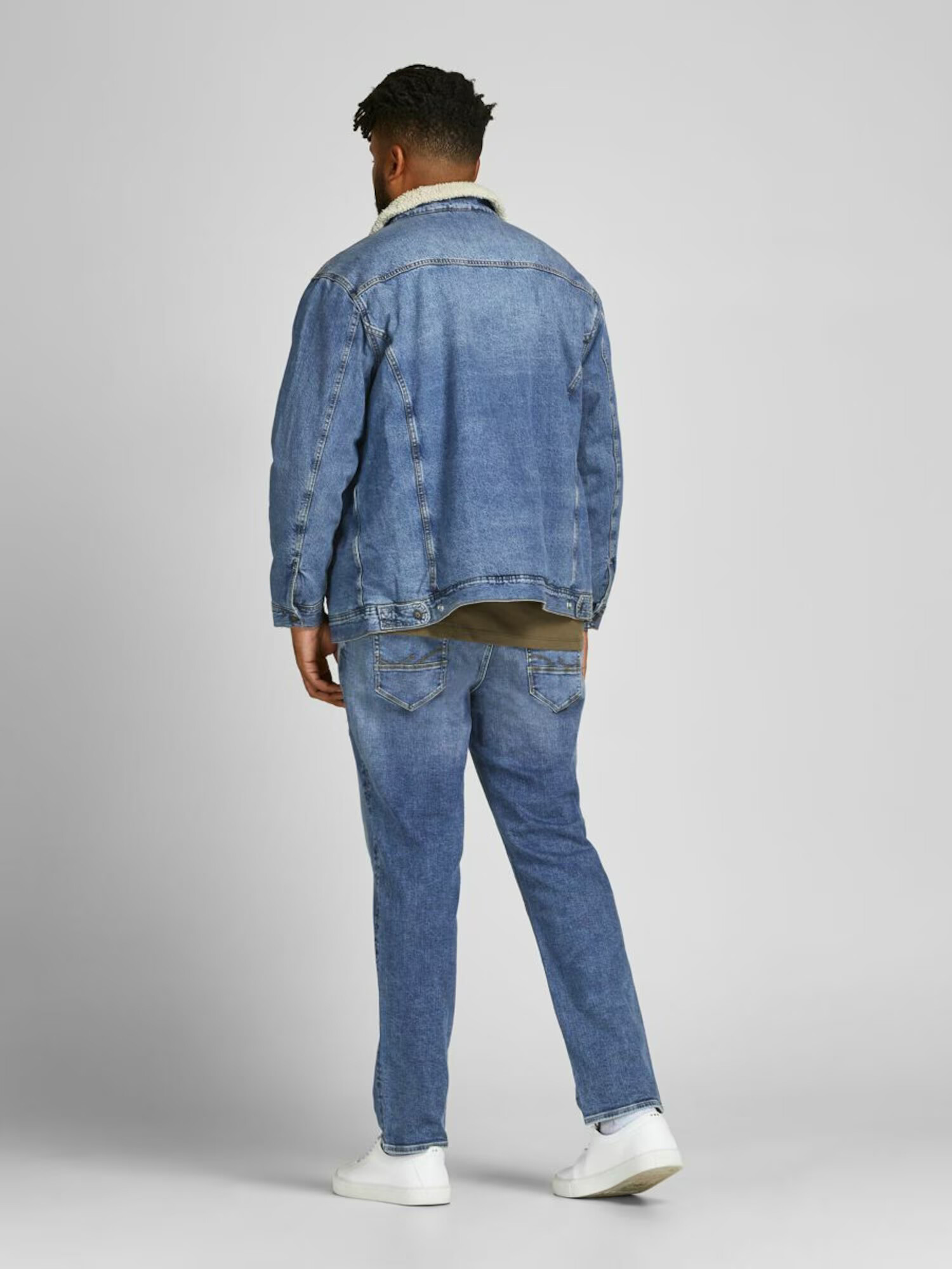 Jack & Jones Plus Džínsy 'Glenn' modrá denim - Pepit.sk