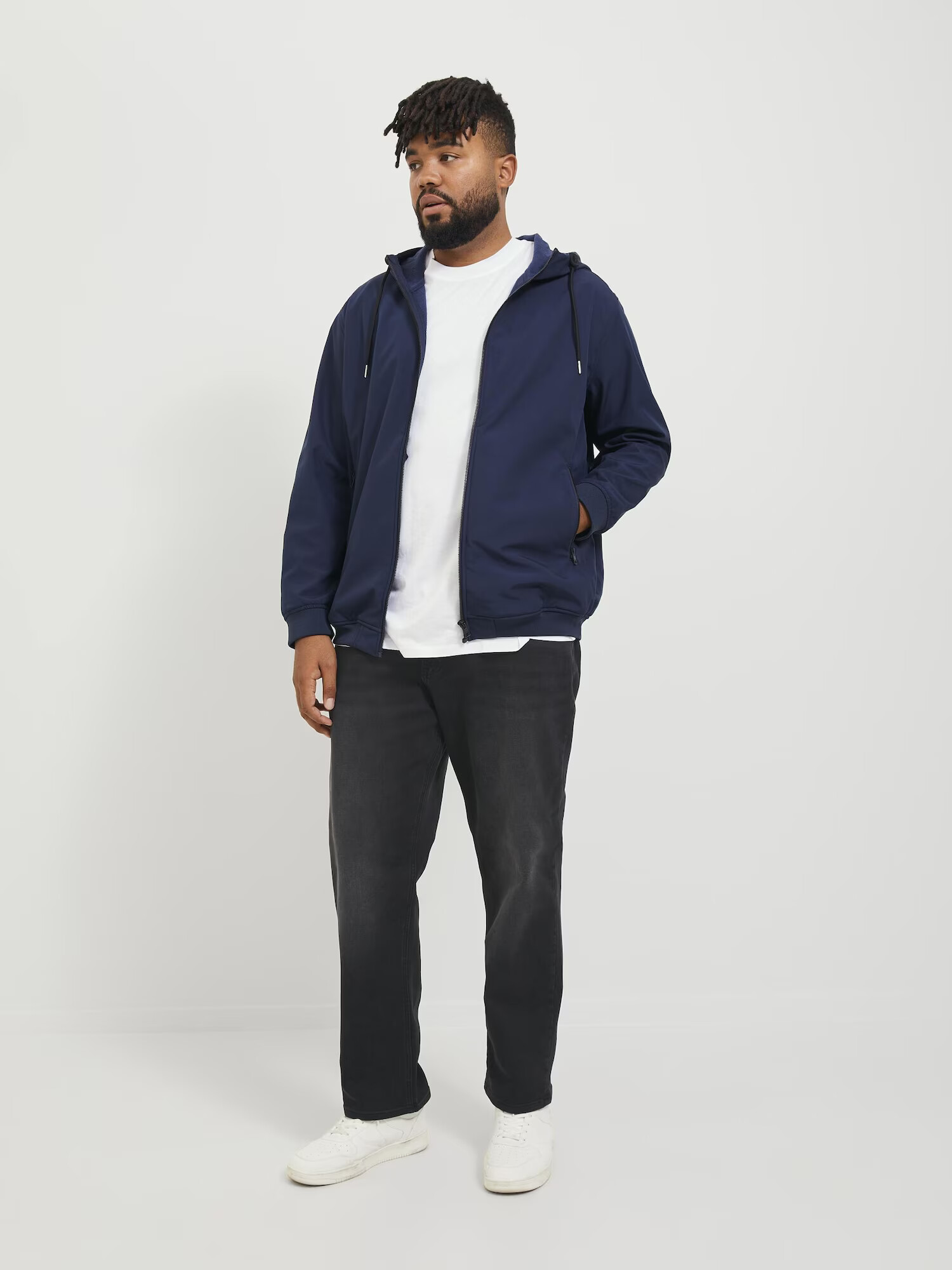 Jack & Jones Plus Džínsy 'MIKE' čierny denim - Pepit.sk