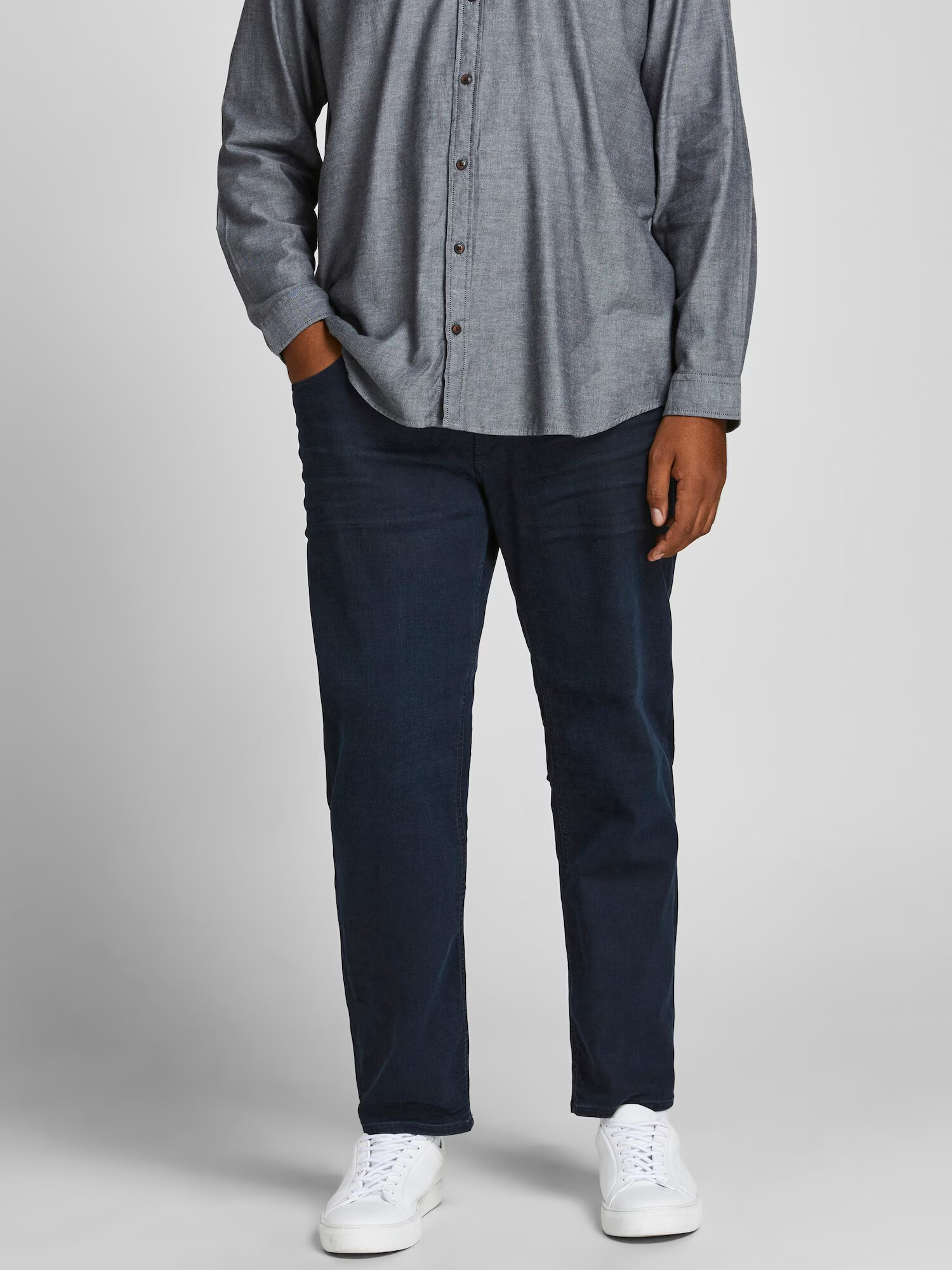 Jack & Jones Plus Džínsy 'Mike' modrá denim - Pepit.sk