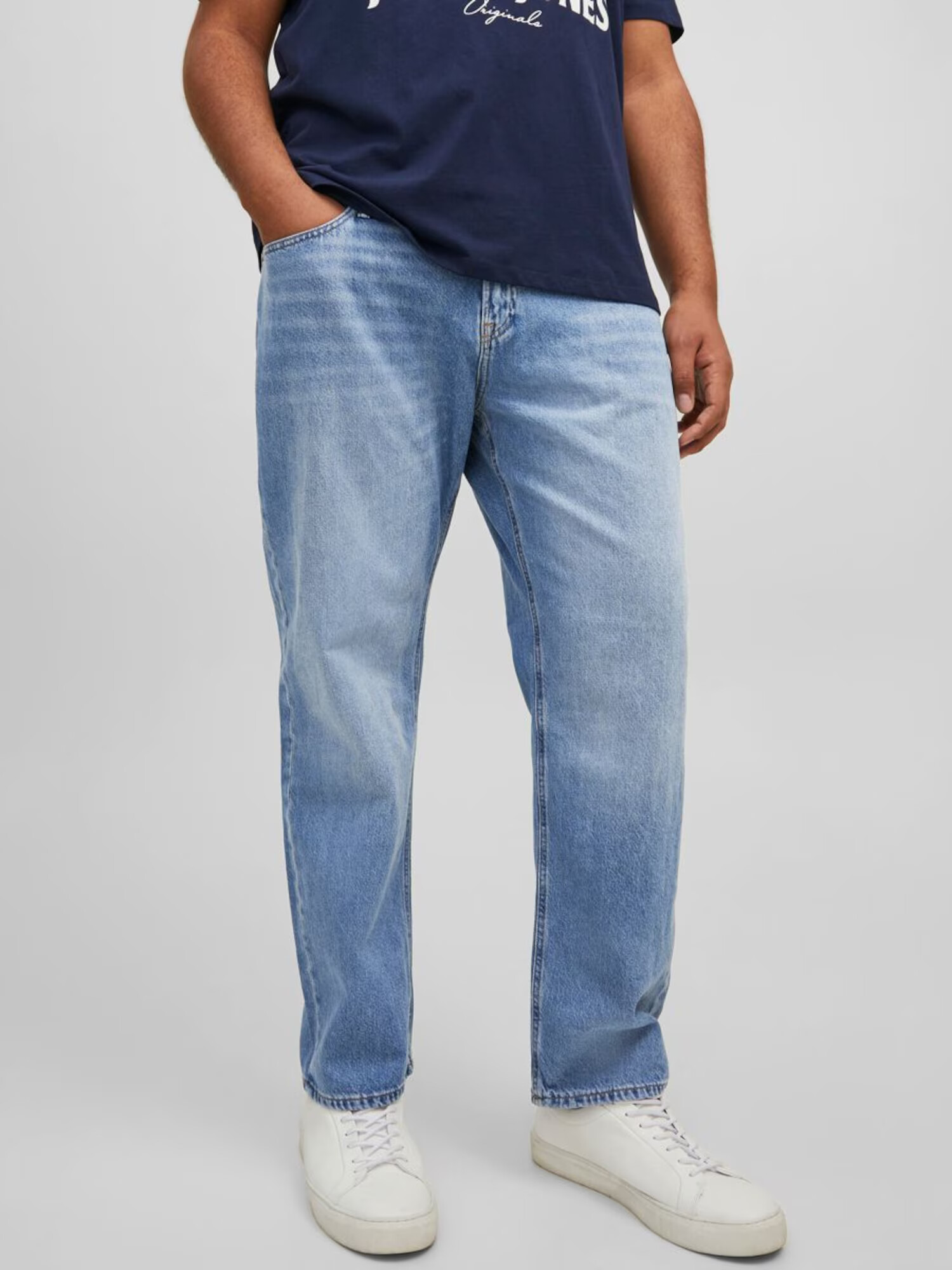 Jack & Jones Plus Džínsy 'Mike' modrá denim - Pepit.sk