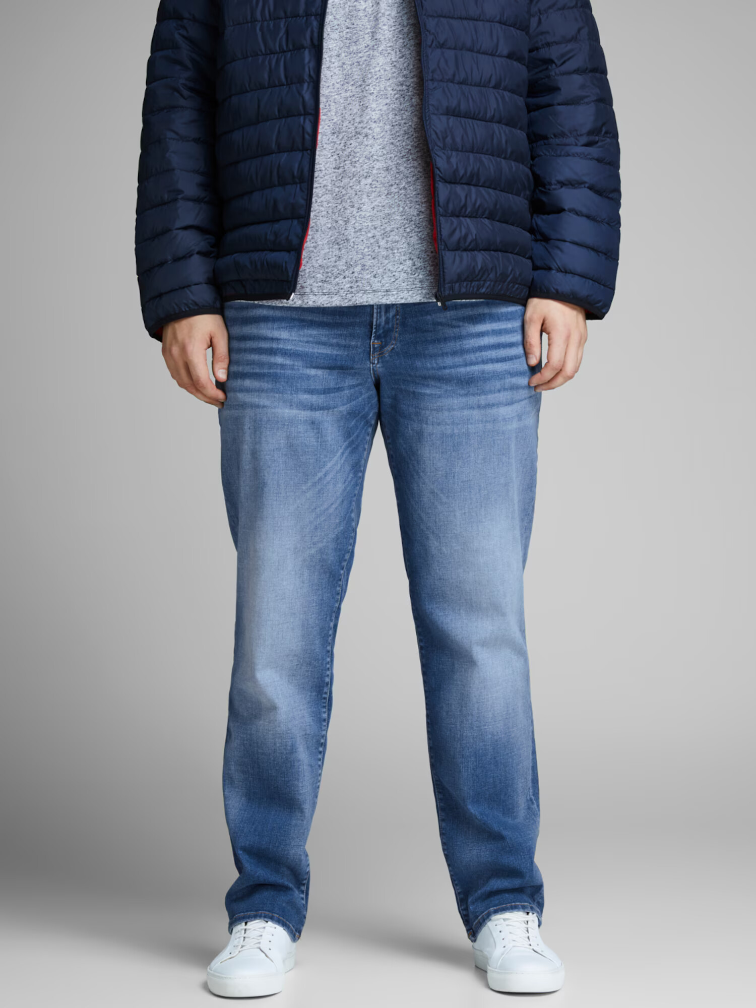 Jack & Jones Plus Džínsy 'Tim' modrá denim - Pepit.sk