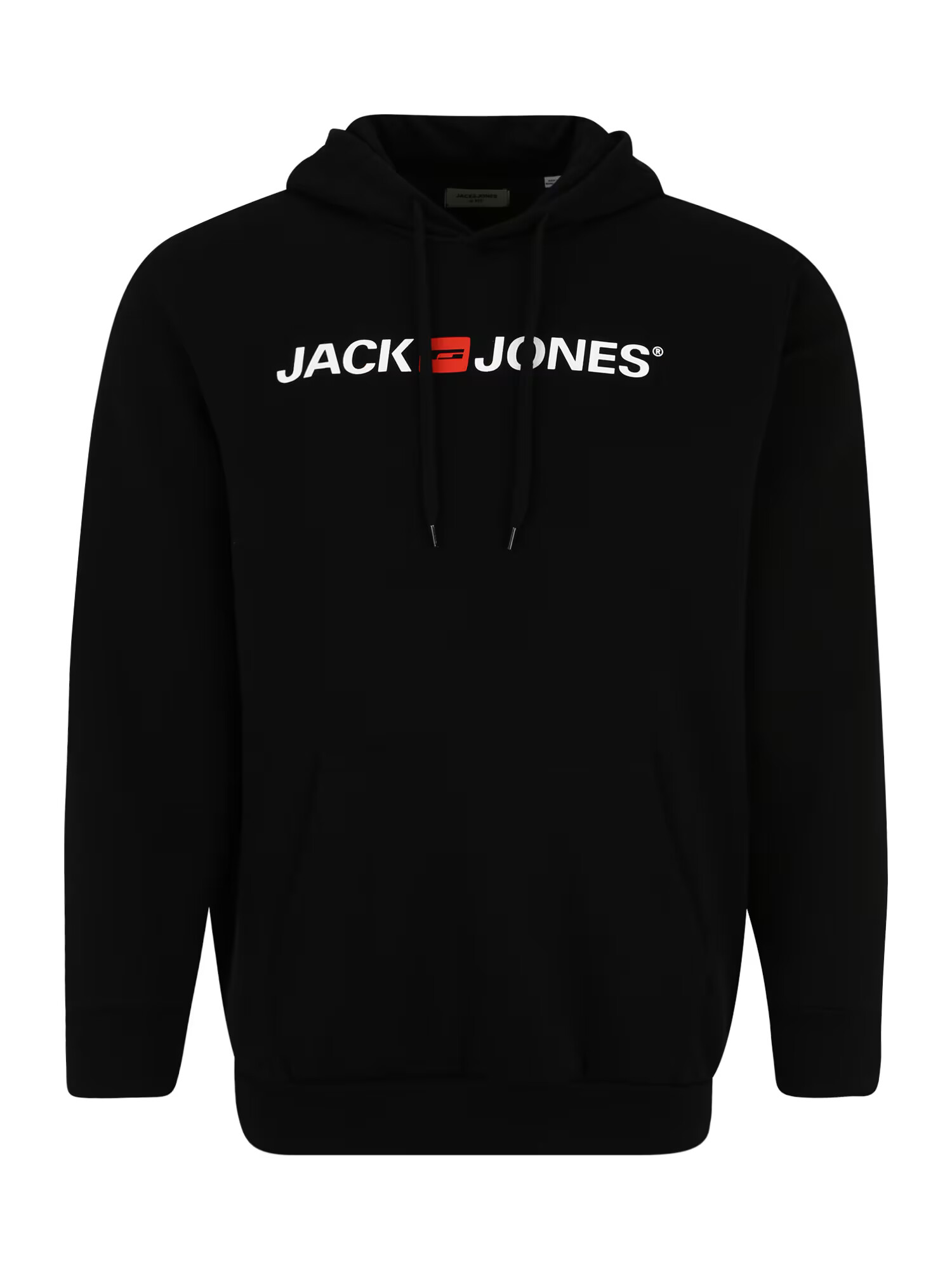 Jack & Jones Plus Mikina 'Corp Old' červená / čierna / biela - Pepit.sk