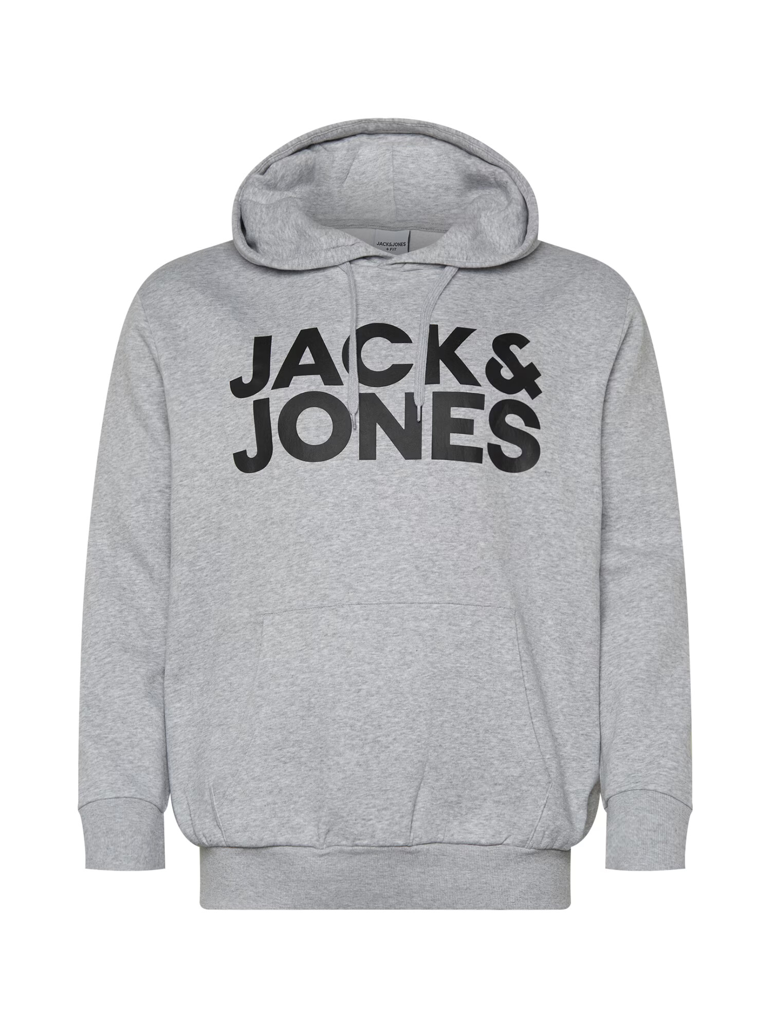 Jack & Jones Plus Mikina 'Ecorp' sivá melírovaná / čierna - Pepit.sk