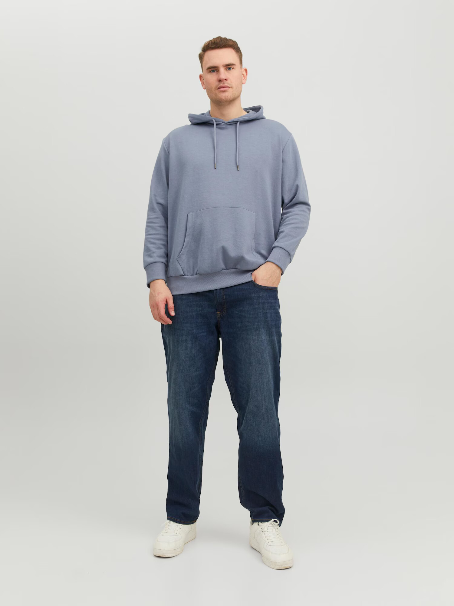 Jack & Jones Plus Mikina modrá - Pepit.sk