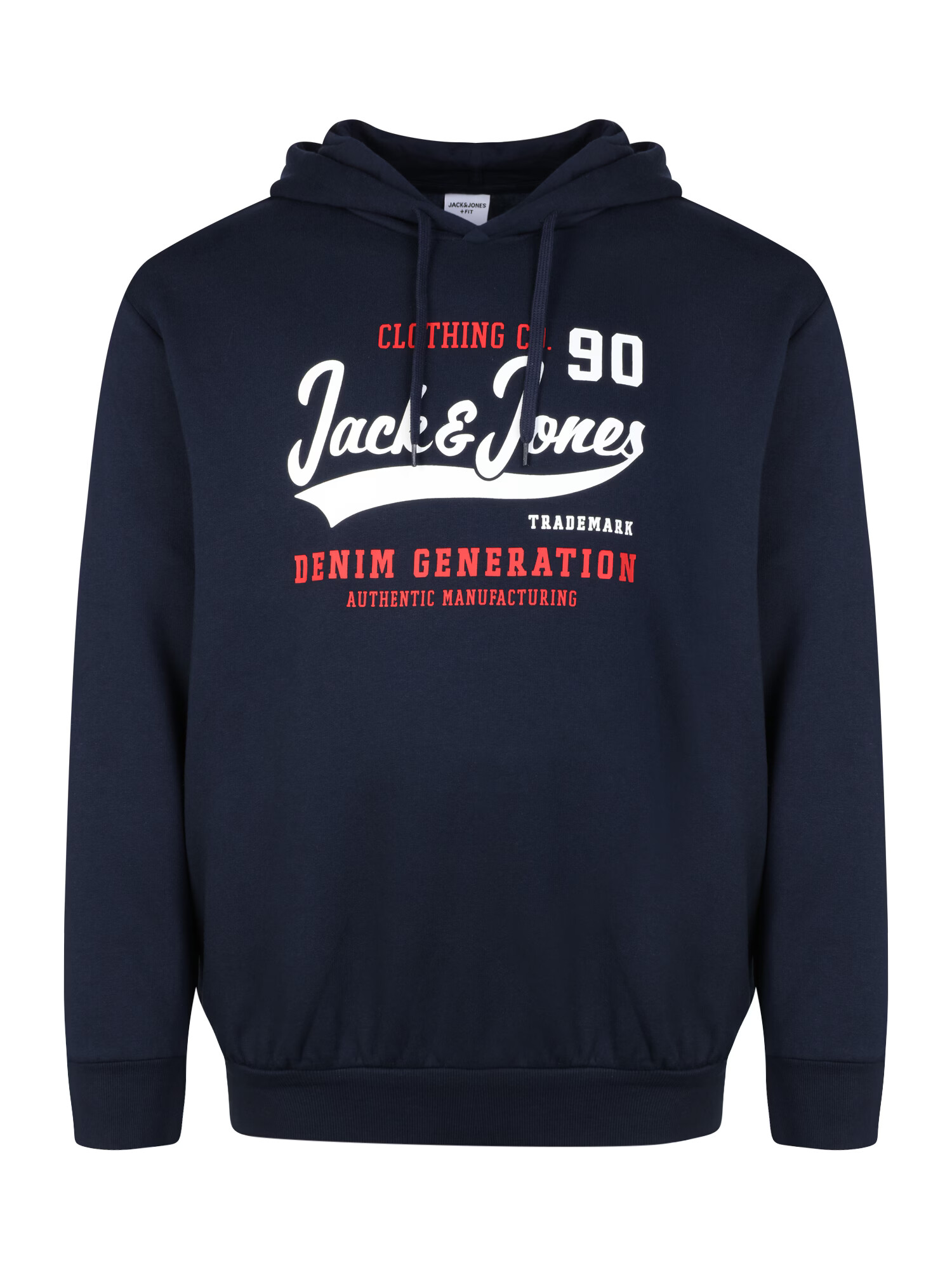 Jack & Jones Plus Mikina námornícka modrá / červená / biela - Pepit.sk