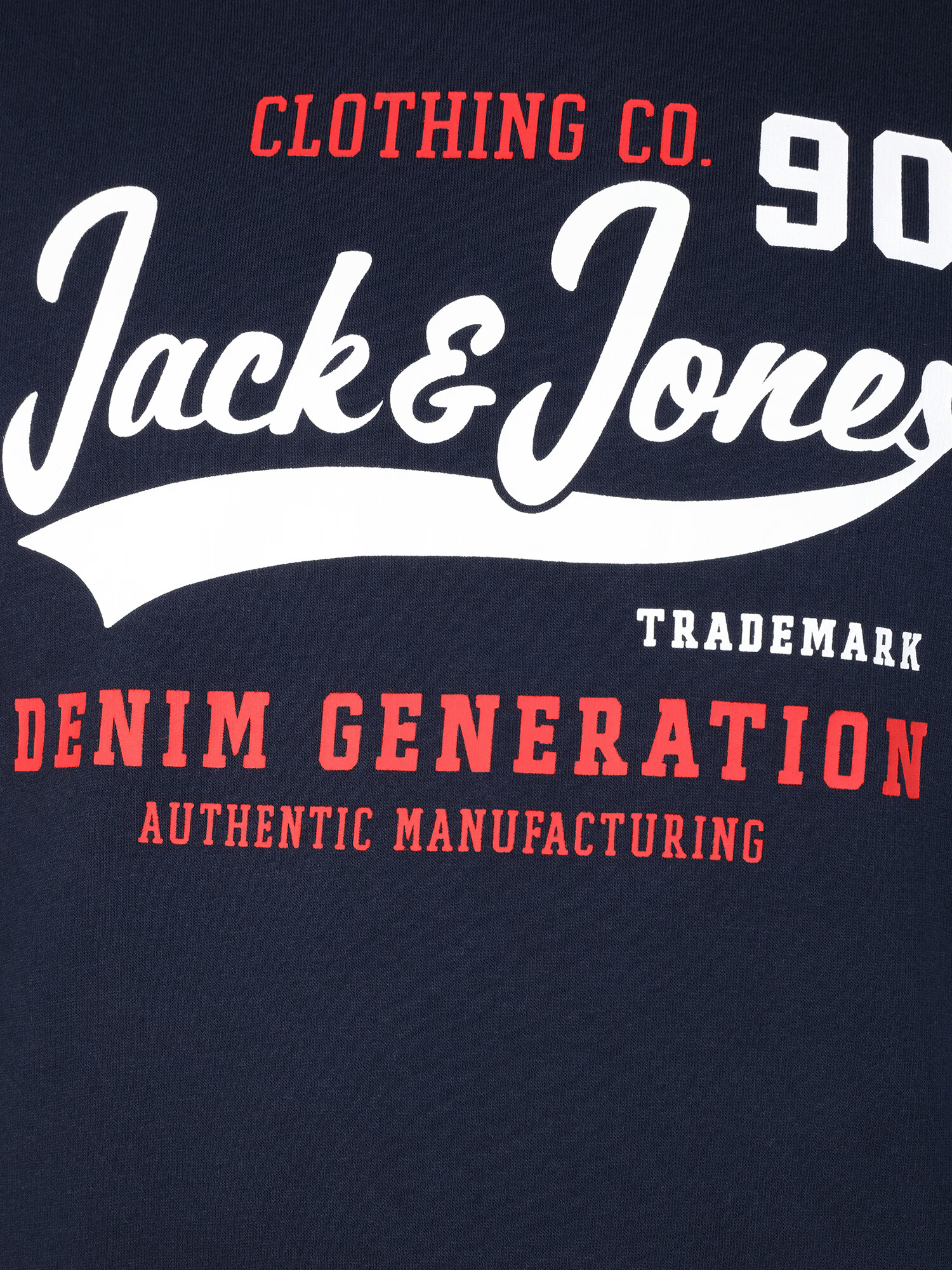 Jack & Jones Plus Mikina námornícka modrá / červená / biela - Pepit.sk