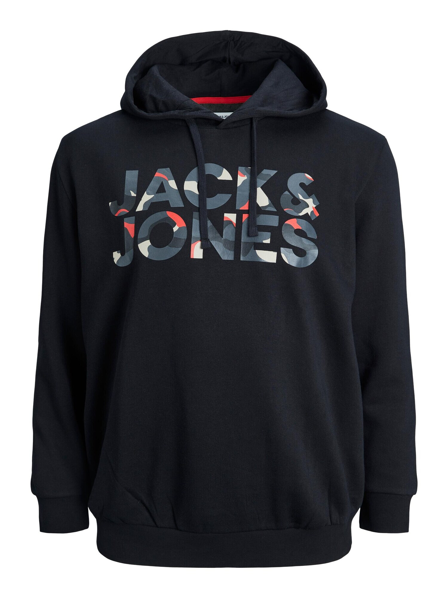 Jack & Jones Plus Mikina 'RAMP' modrosivá / svetlosivá / grenadínová / čierna - Pepit.sk