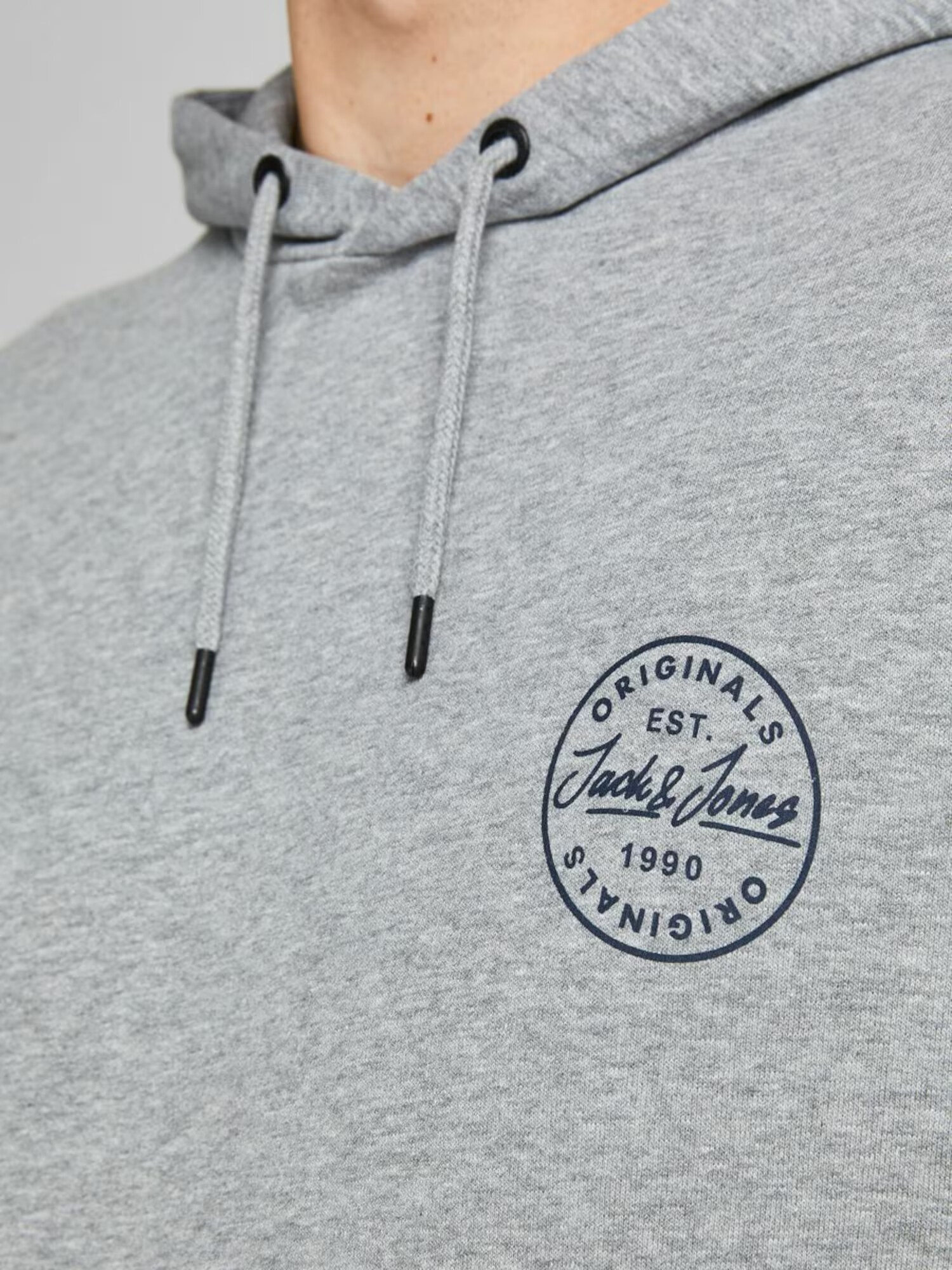 Jack & Jones Plus Mikina 'SHARK' námornícka modrá / sivá melírovaná - Pepit.sk