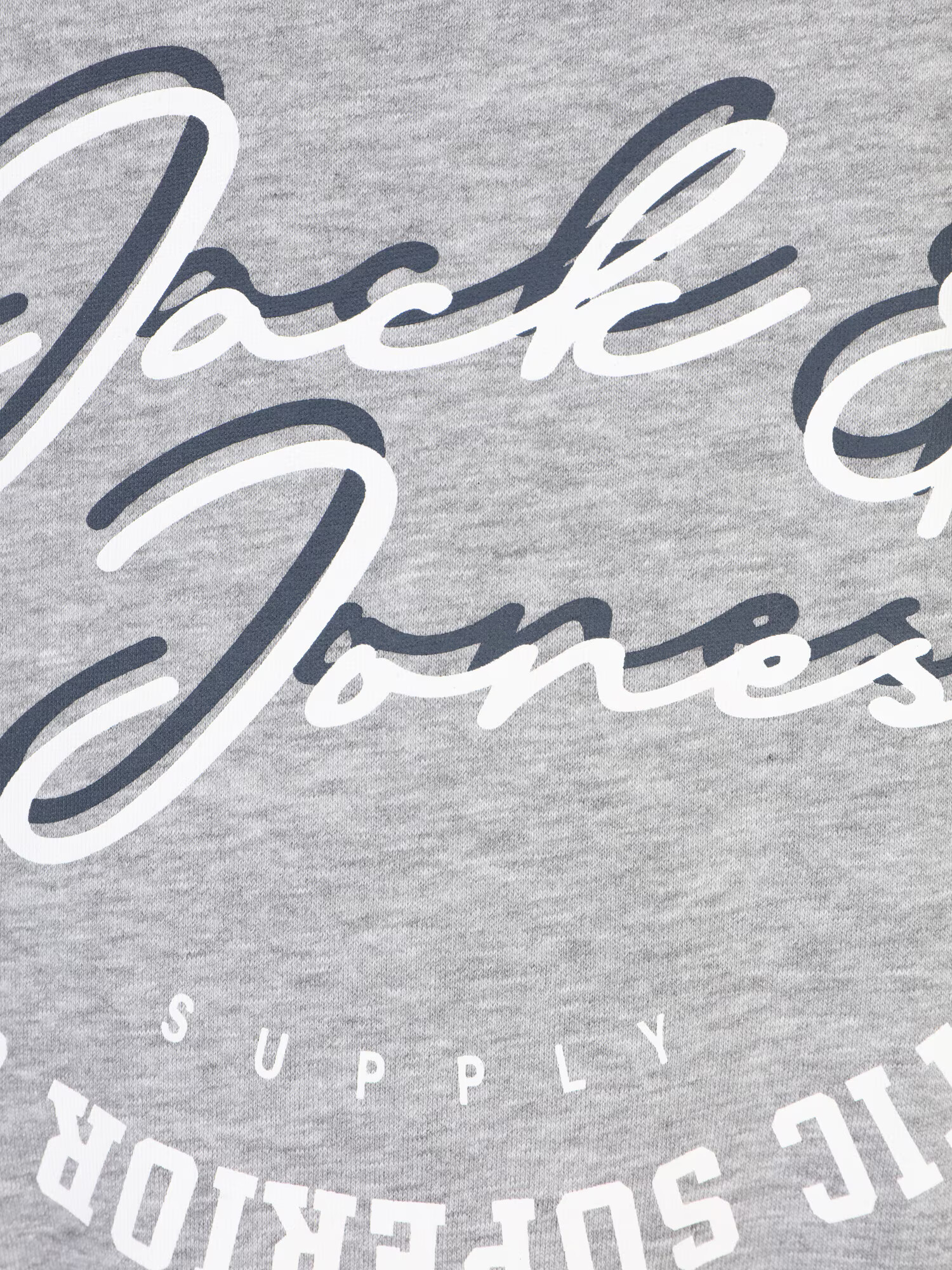 Jack & Jones Plus Mikina svetlosivá / červená / čierna / biela - Pepit.sk