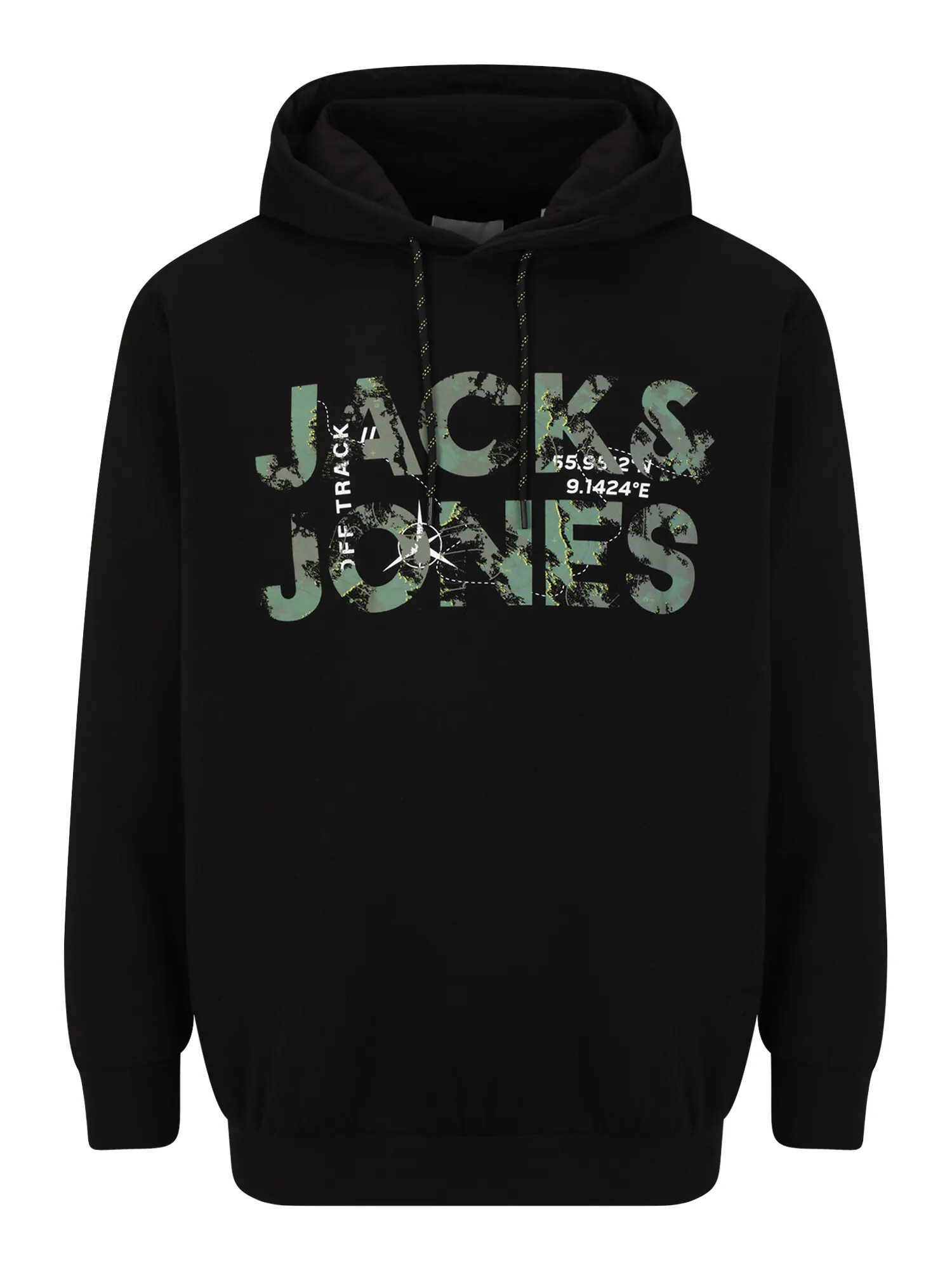 Jack & Jones Plus Mikina žltá / kaki / čierna / biela - Pepit.sk