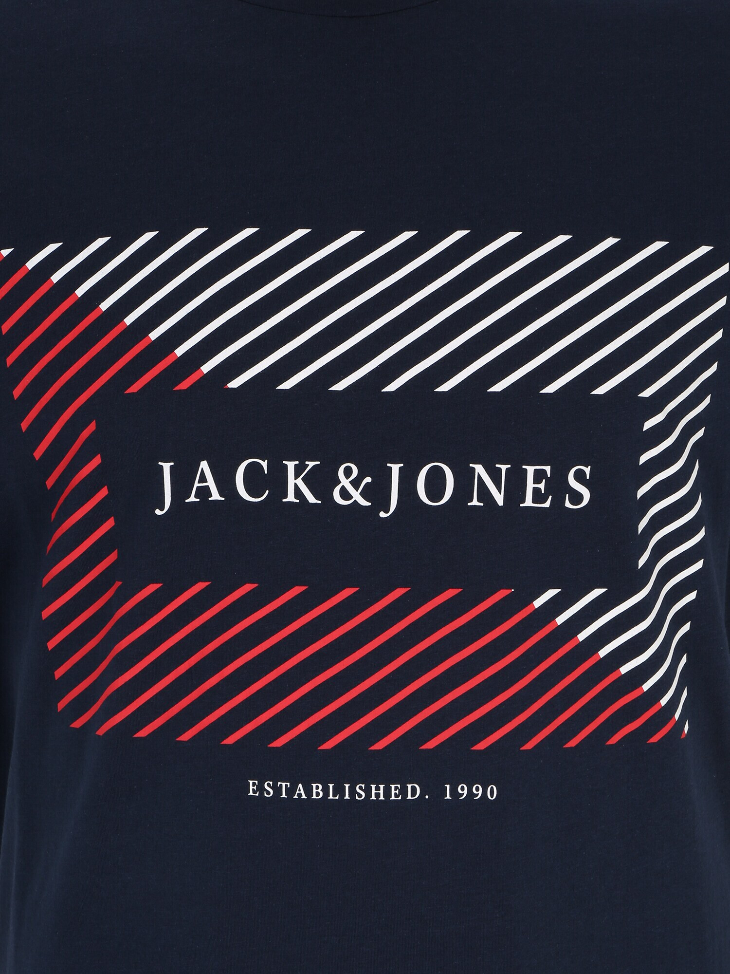 Jack & Jones Plus Tričko 'CYRUS' námornícka modrá / tmavočervená / biela - Pepit.sk