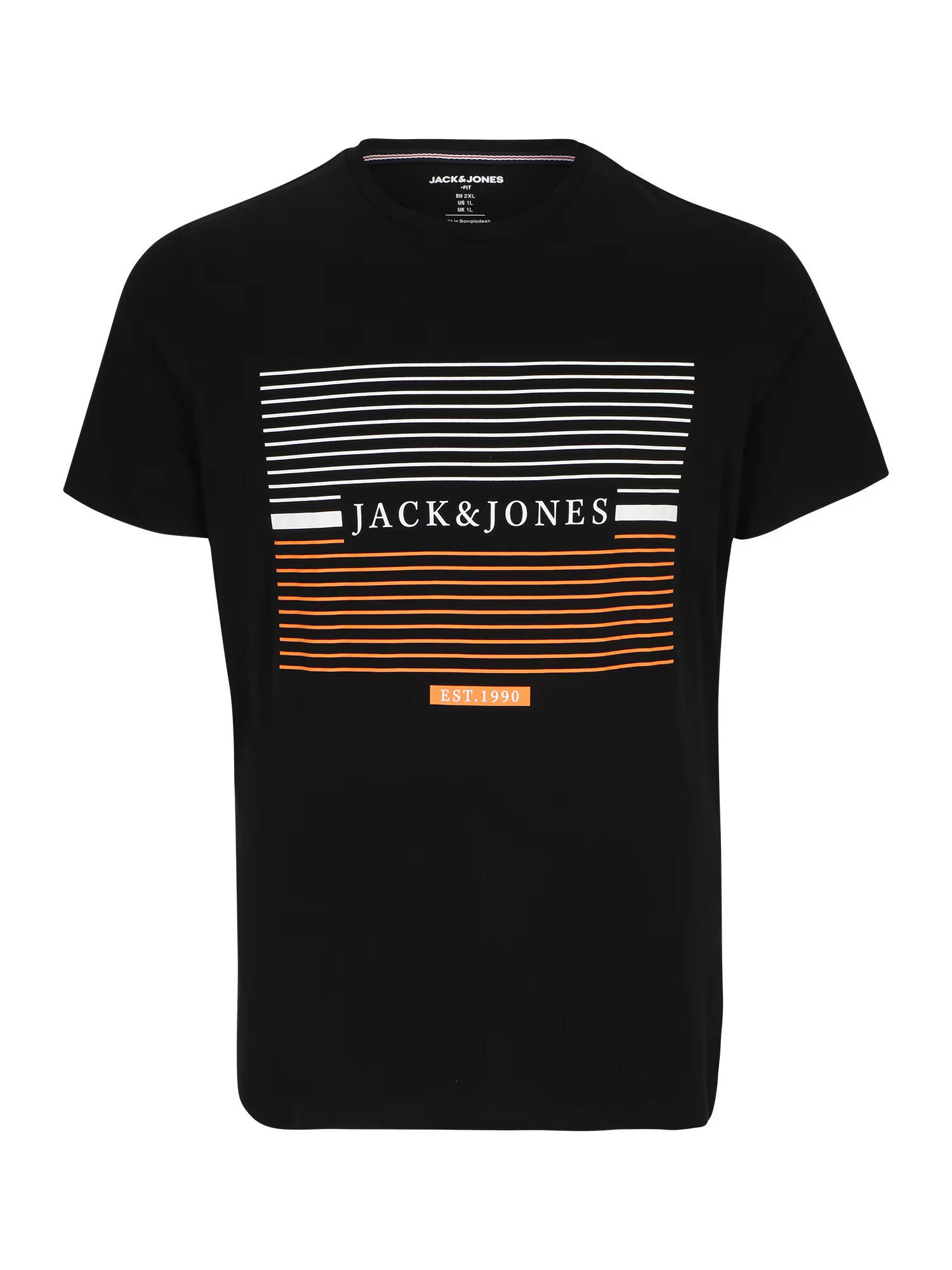 Jack & Jones Plus Tričko 'CYRUS' oranžová / čierna / biela - Pepit.sk