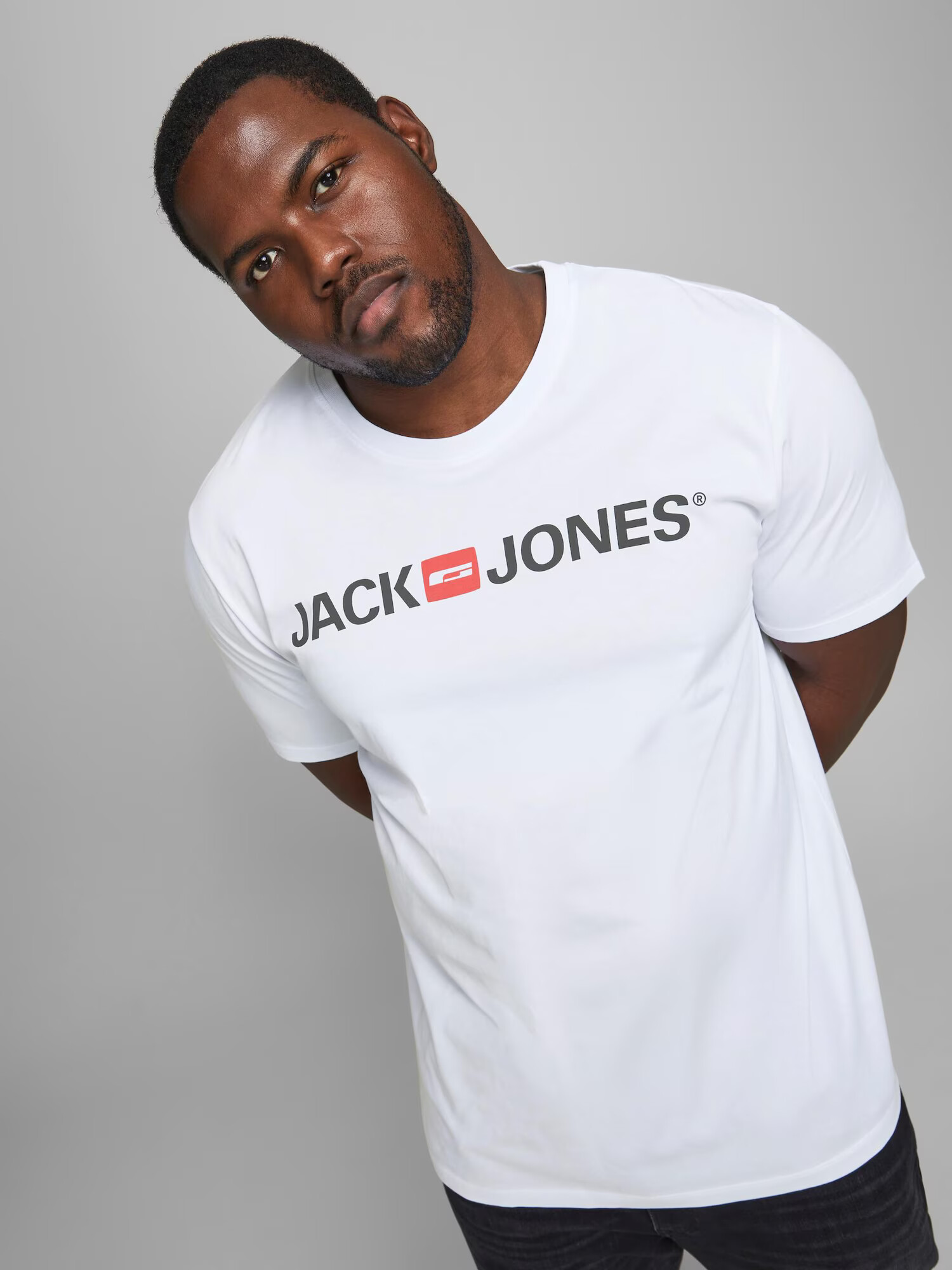 Jack & Jones Plus Tričko námornícka modrá / grenadínová / biela - Pepit.sk