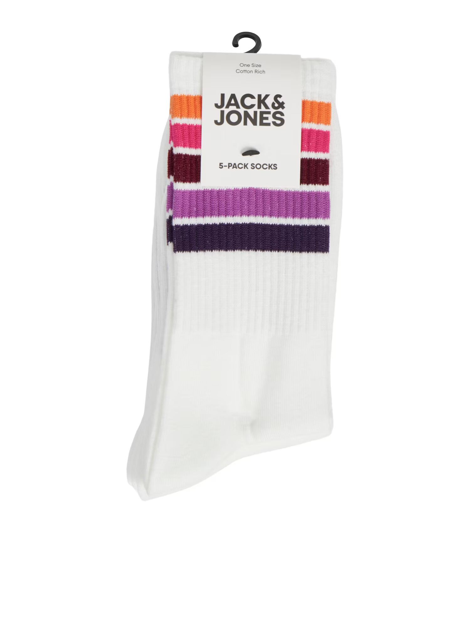 JACK & JONES Ponožky 'ATHLETIC RAINBOW' sivá / olivová / oranžová / biela - Pepit.sk