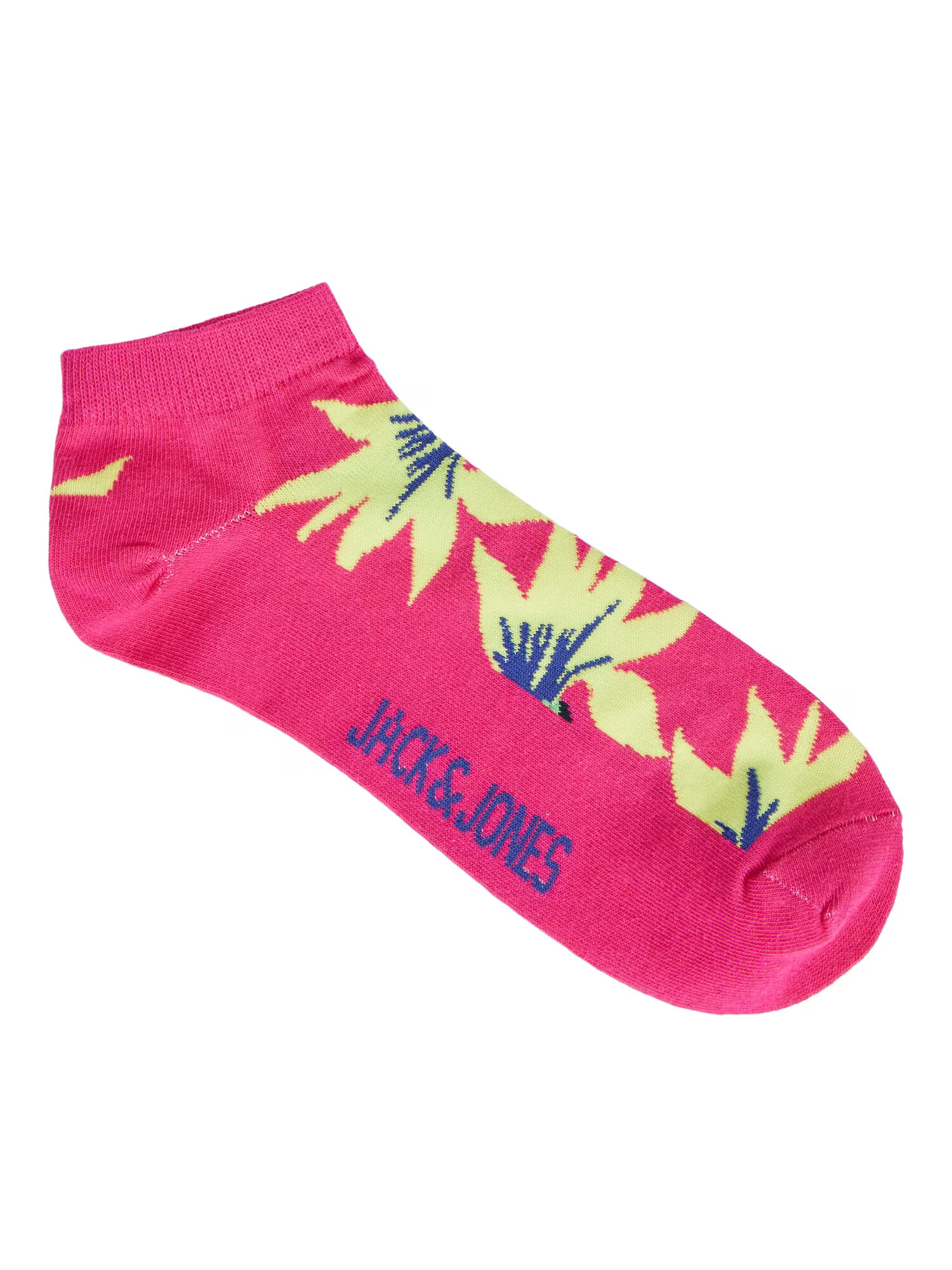 JACK & JONES Ponožky 'TROPICAL FLOWER' námornícka modrá / zelená / oranžová / fuksia - Pepit.sk