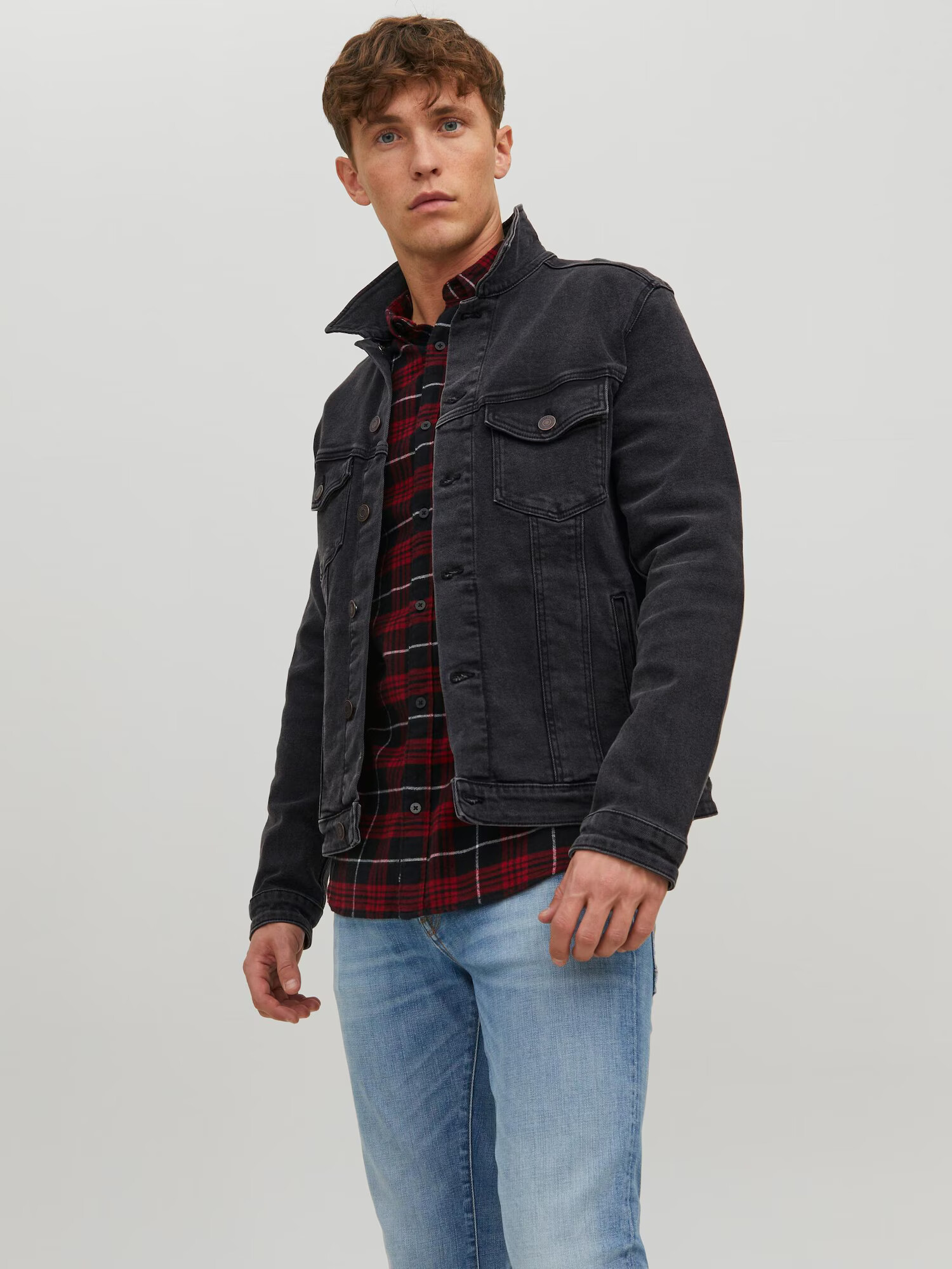 JACK & JONES Prechodná bunda 'Alvin' čierny denim - Pepit.sk