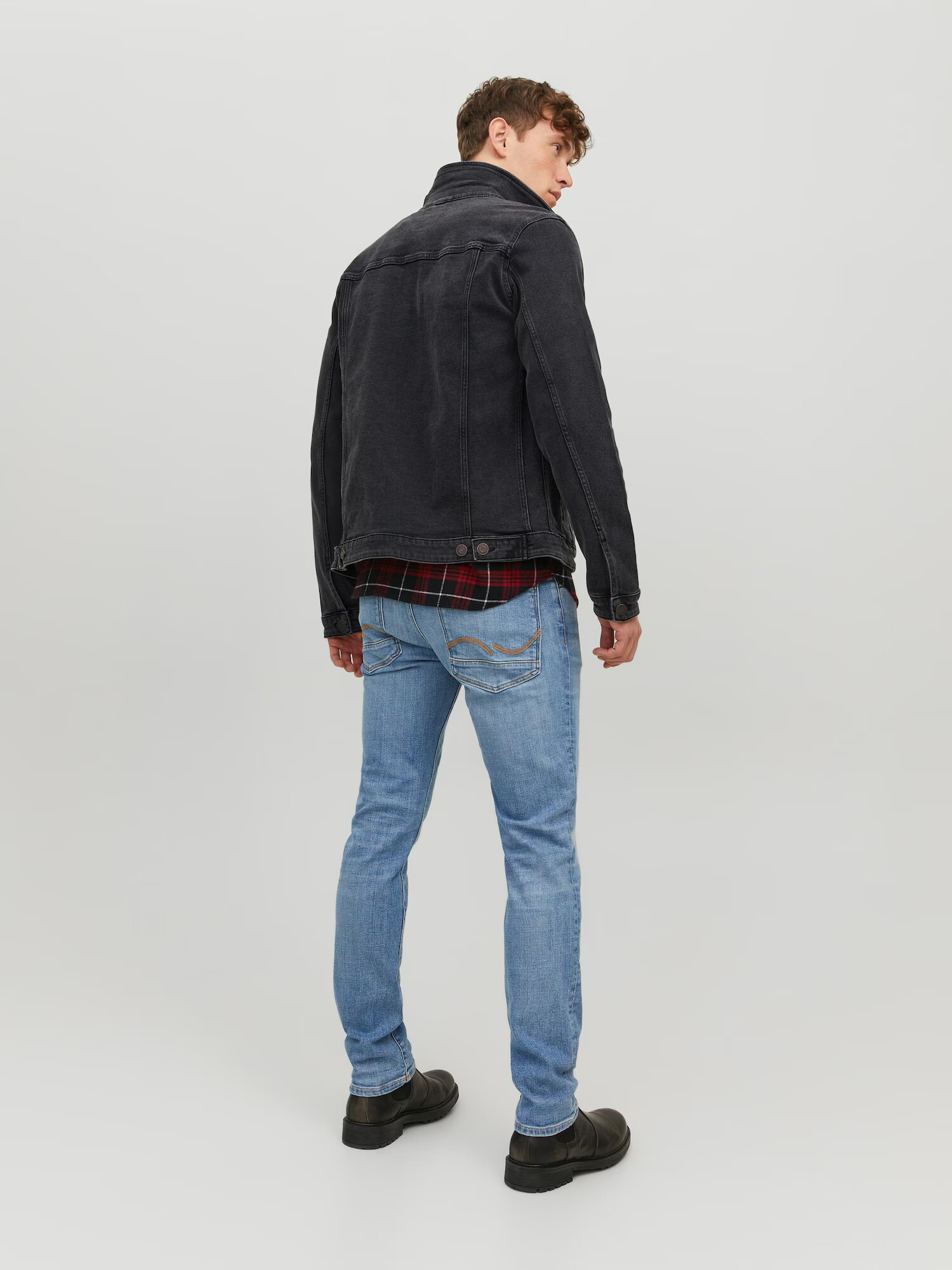 JACK & JONES Prechodná bunda 'Alvin' čierny denim - Pepit.sk