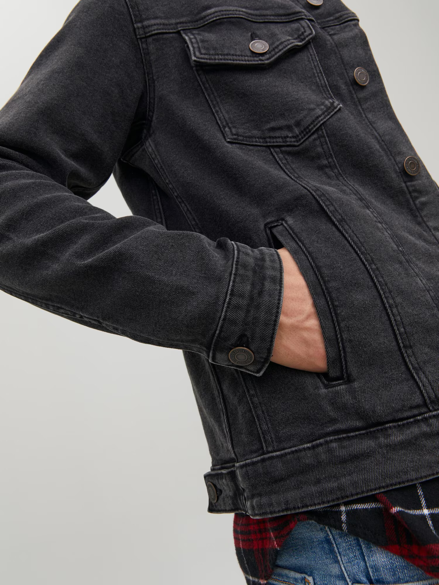 JACK & JONES Prechodná bunda 'Alvin' čierny denim - Pepit.sk