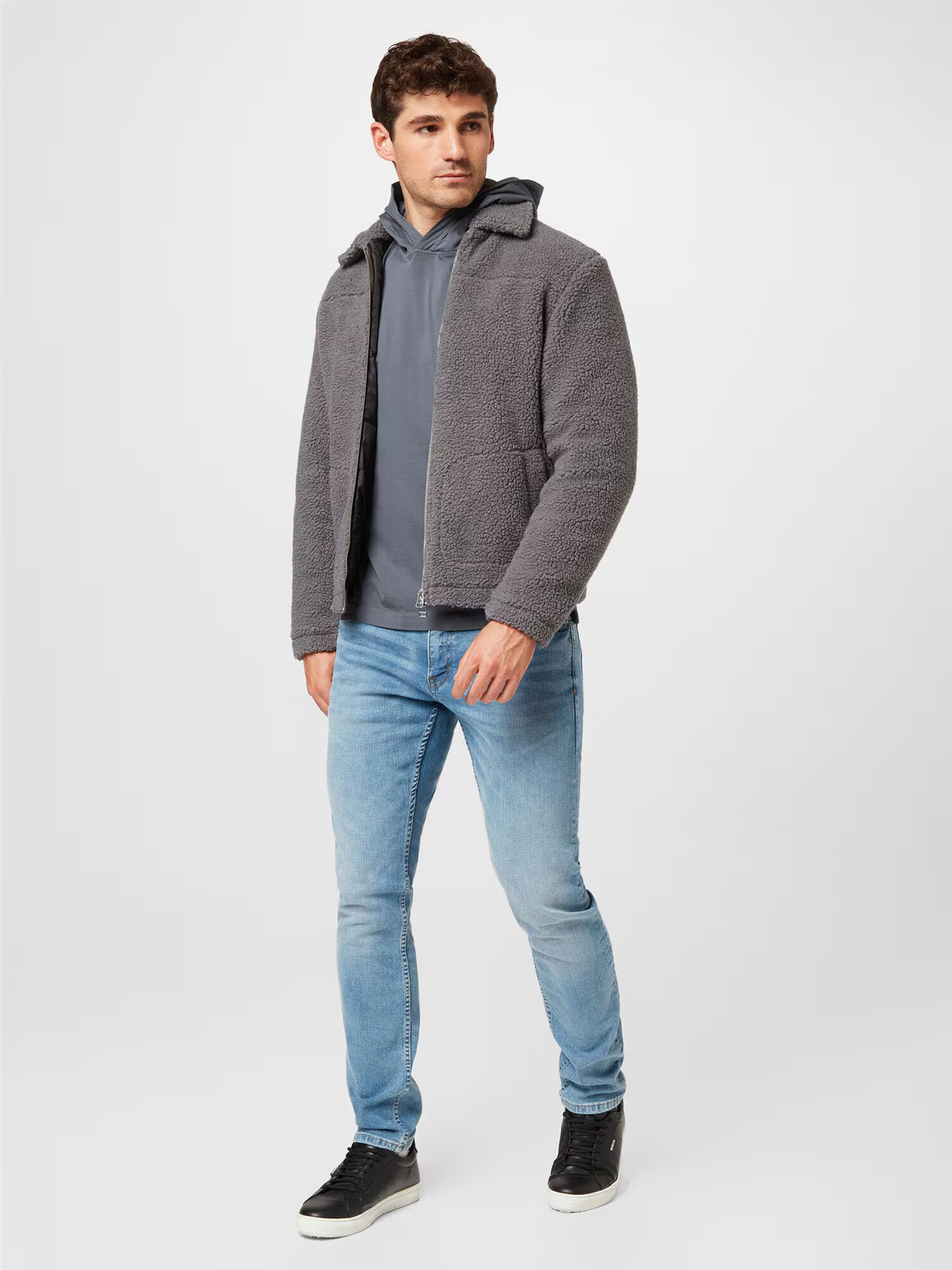 JACK & JONES Prechodná bunda 'BRICK' sivá - Pepit.sk